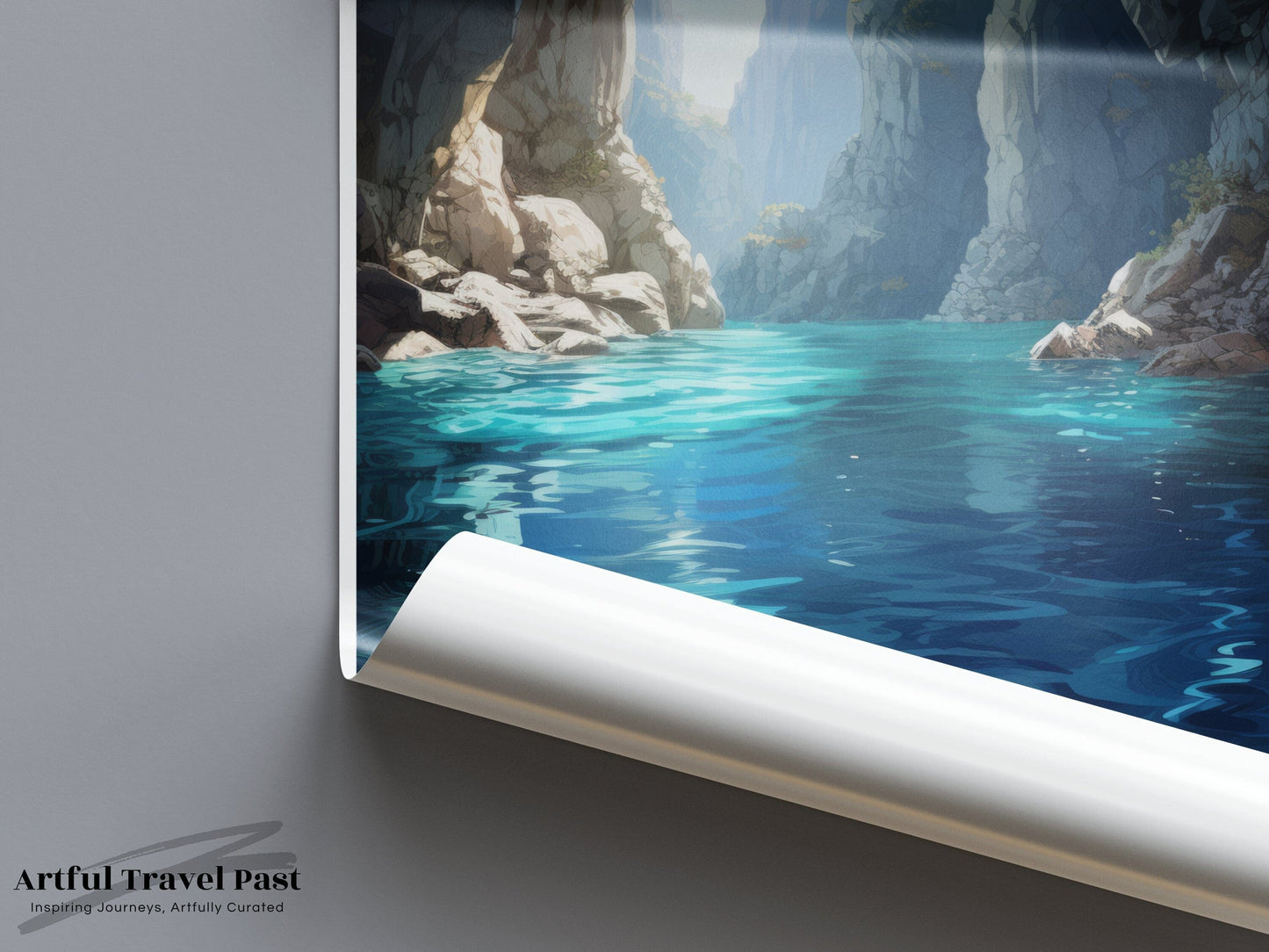 Blue Grotto Poster - Italy Wall Art