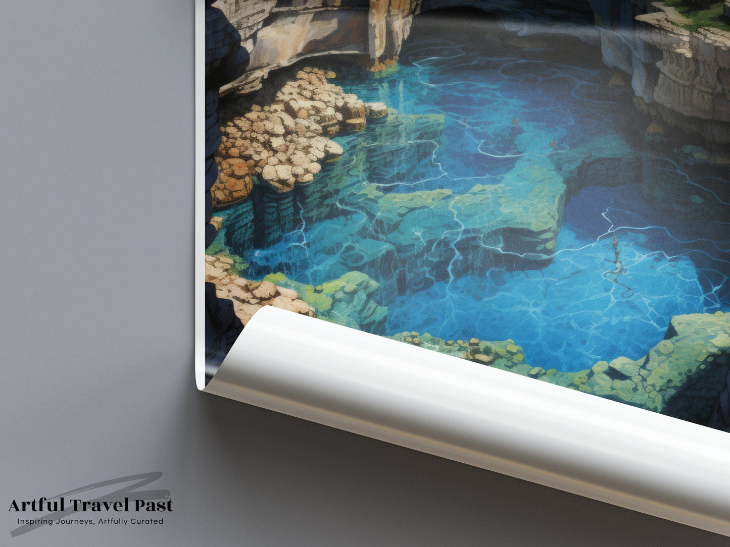 Blue Hole Poster | Dwejra Cave | Malta Wall Art