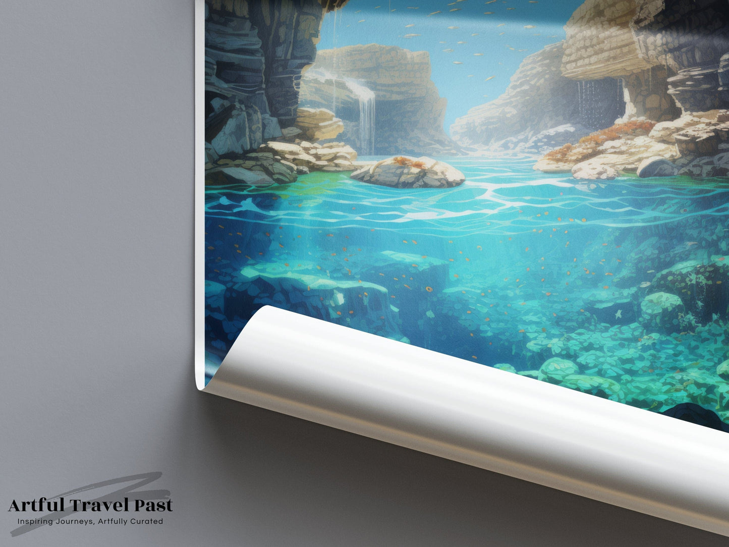 Blue Hole Poster | Malta Wall Art | Europe Decor