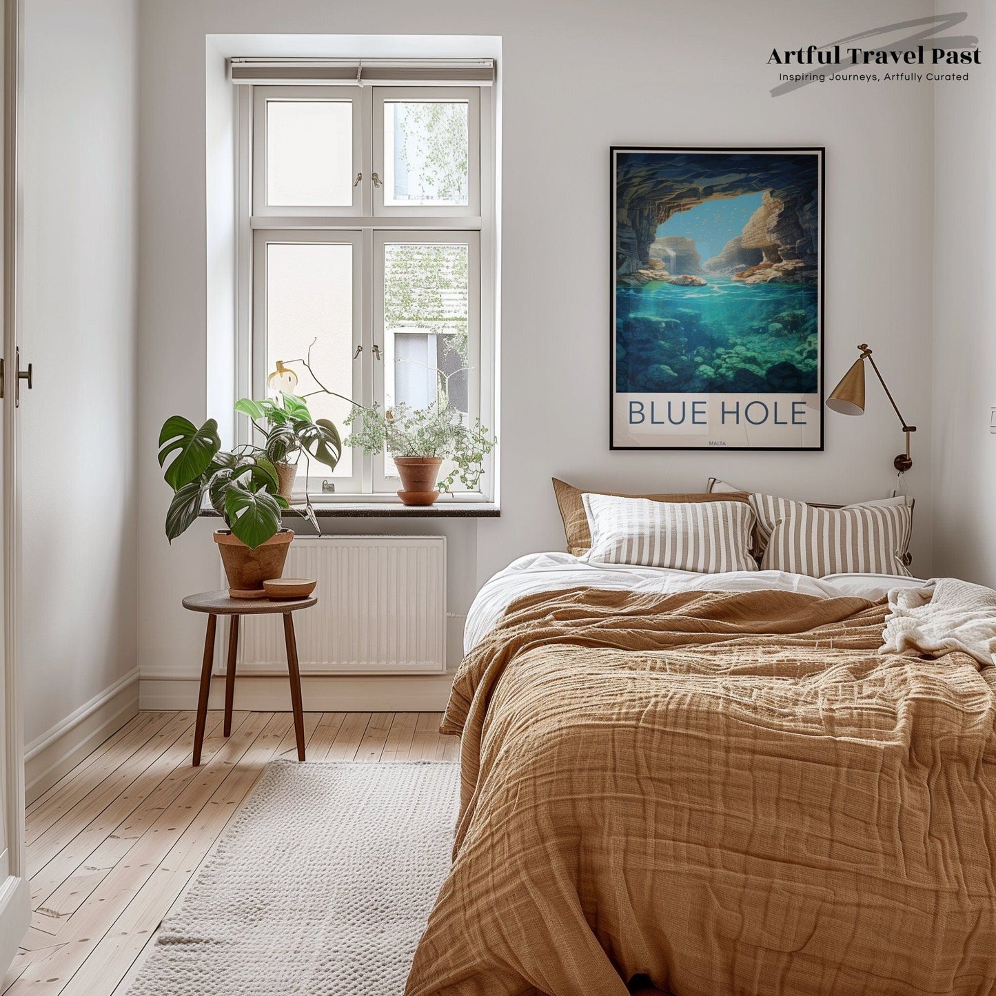 Blue Hole Poster | Malta Wall Art | Europe Decor