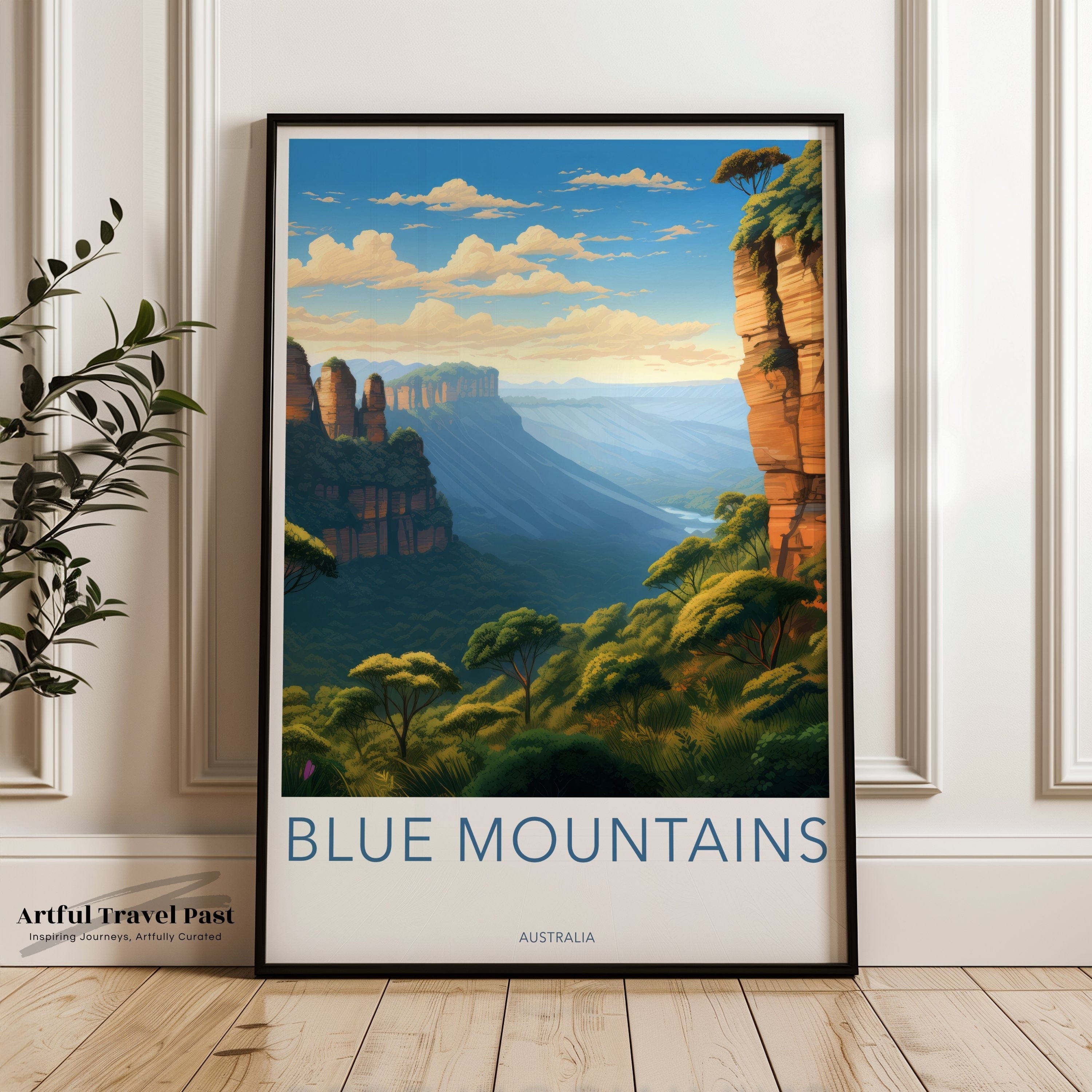 Blue Mountains Poster - Australia Wall Art