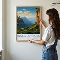Blue Mountains Poster - Australia Wall Art