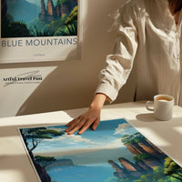 Blue Mountains Poster - Australia Wall Art