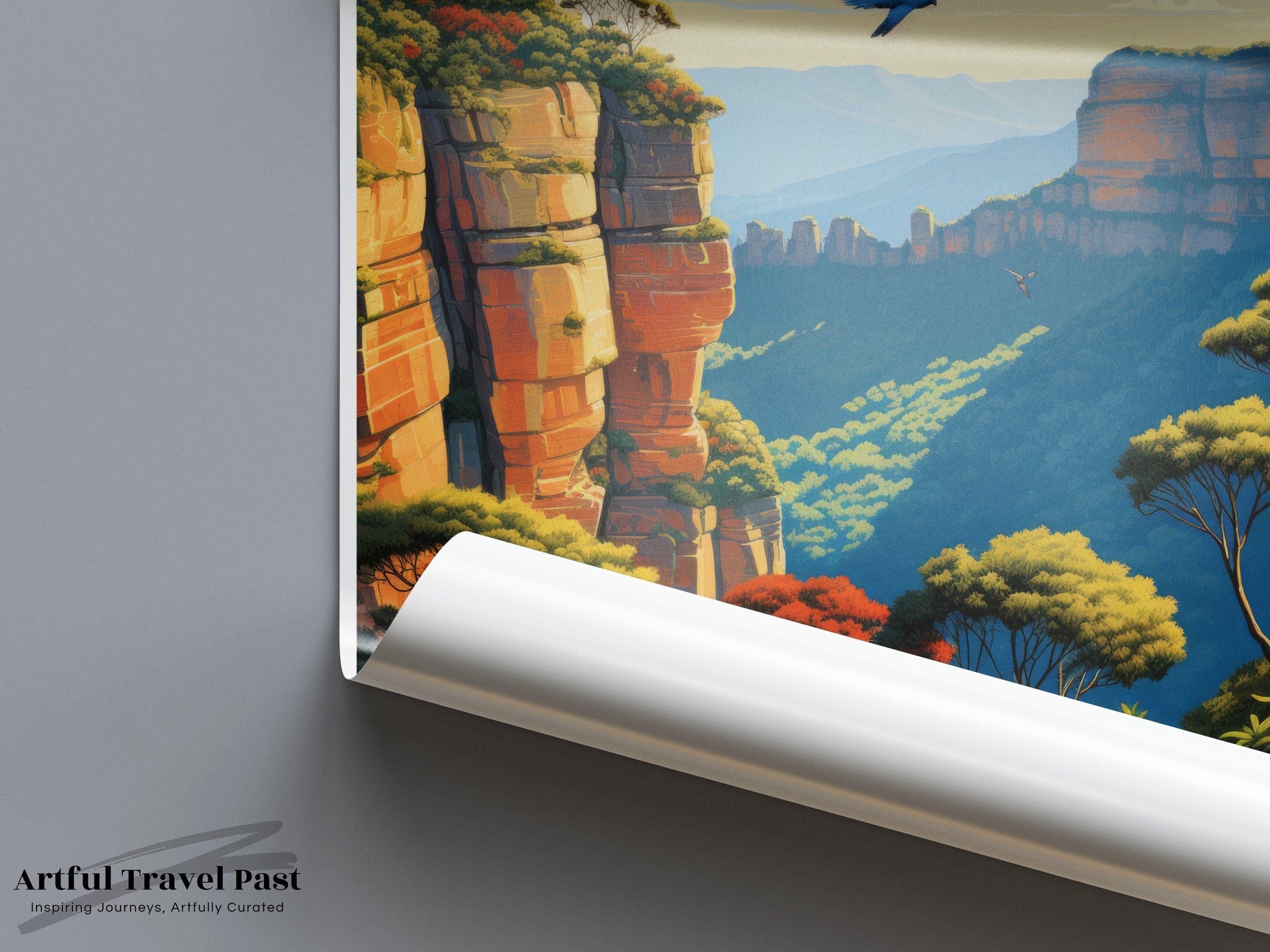 Blue Mountains Poster - Australia Wall Art