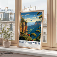 Blue Mountains Poster - Australia Wall Art