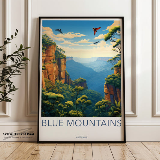 Blue Mountains Poster - Australia Wall Art