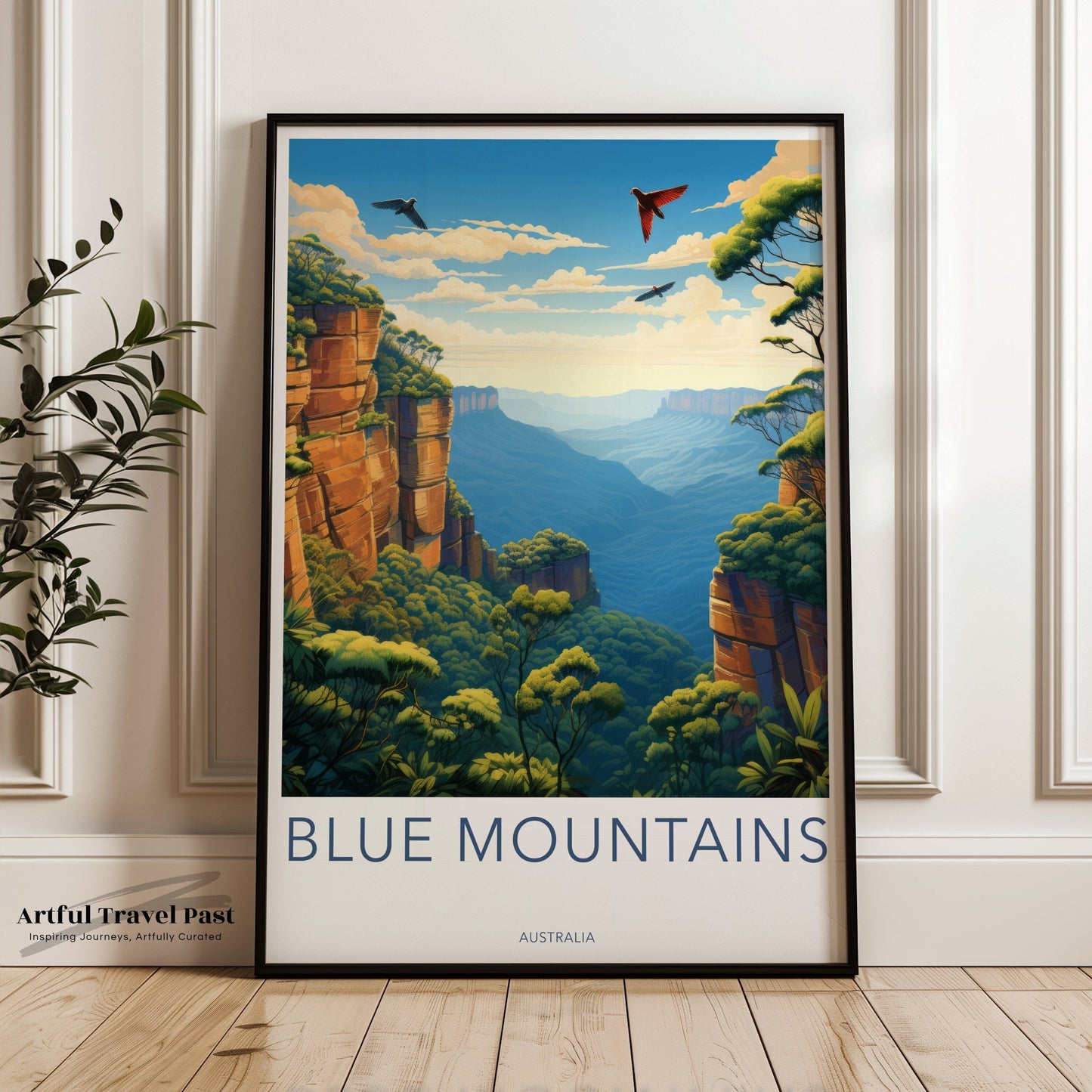 Blue Mountains Poster | National Park | Australia Wall Art