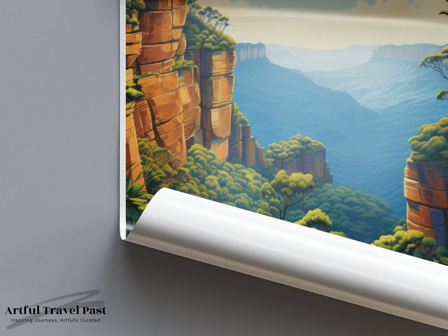 Blue Mountains Poster | National Park | Australia Wall Art