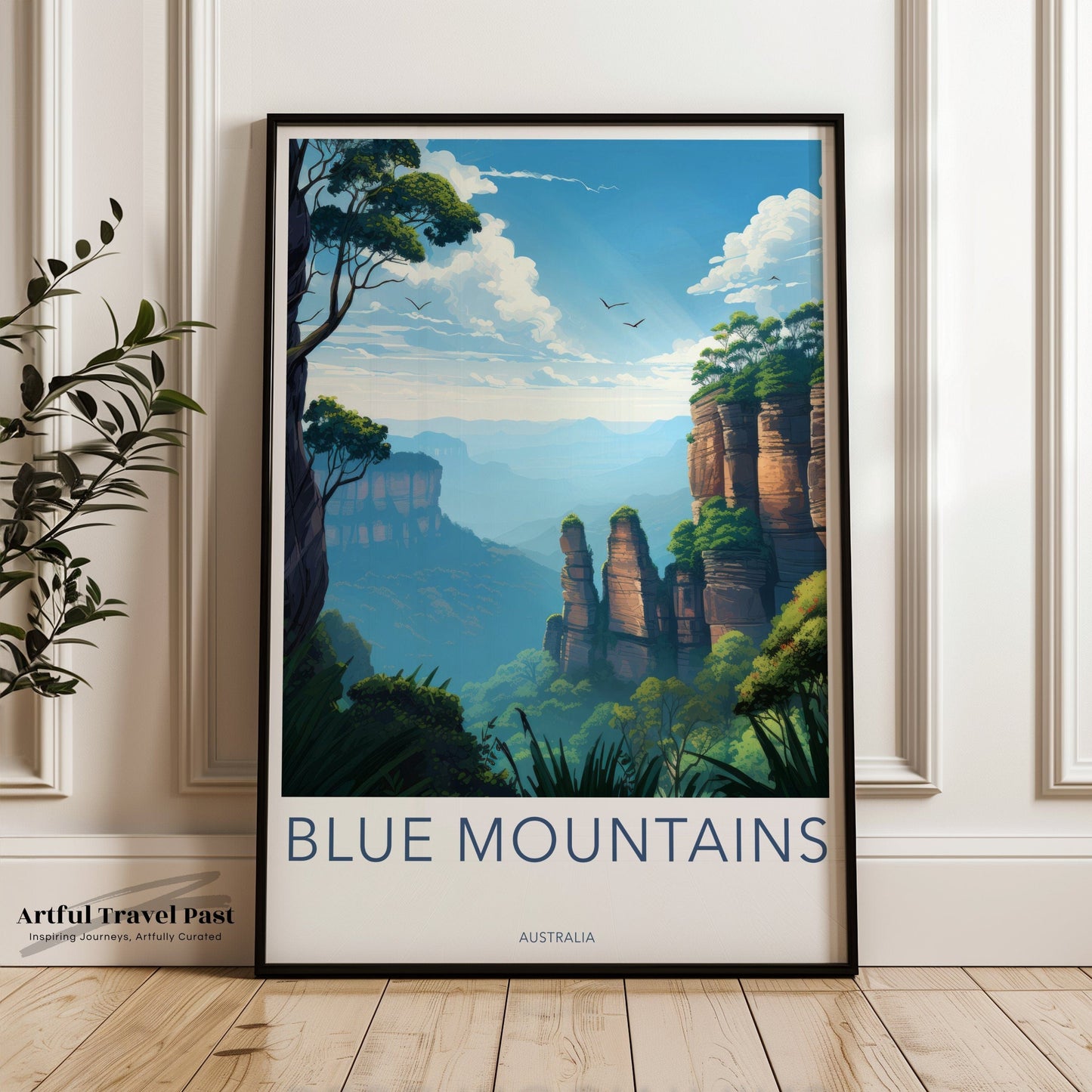 Blue Mountains Poster | New South Wales Australia Wall Art