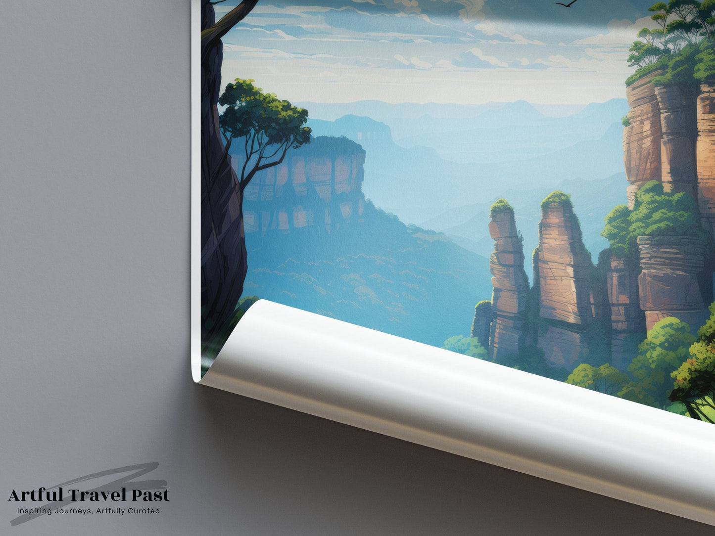 Blue Mountains Poster | New South Wales Australia Wall Art