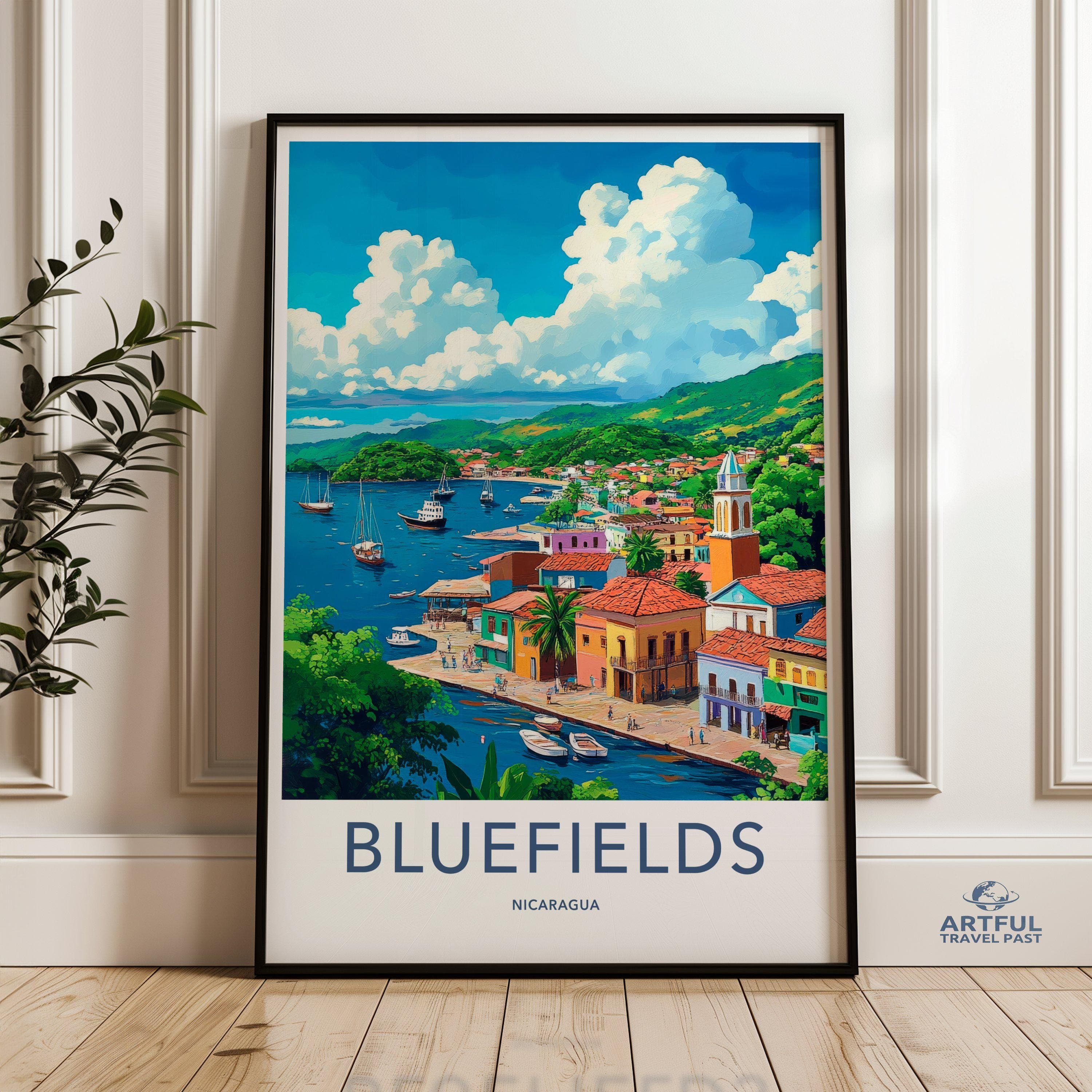 Bluefields Poster - Nicaragua Wall Art