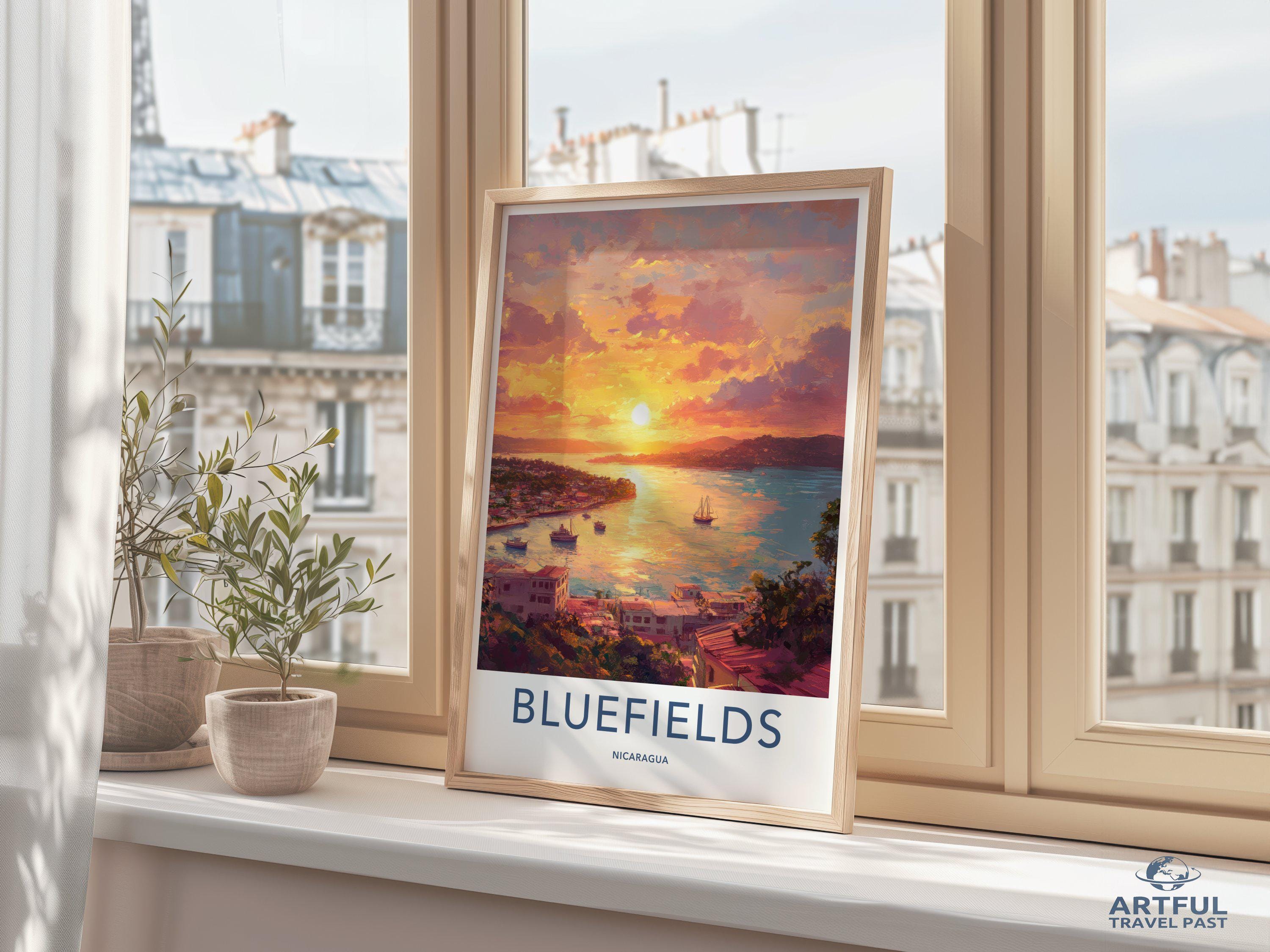 Bluefields Poster - Nicaragua Wall Art