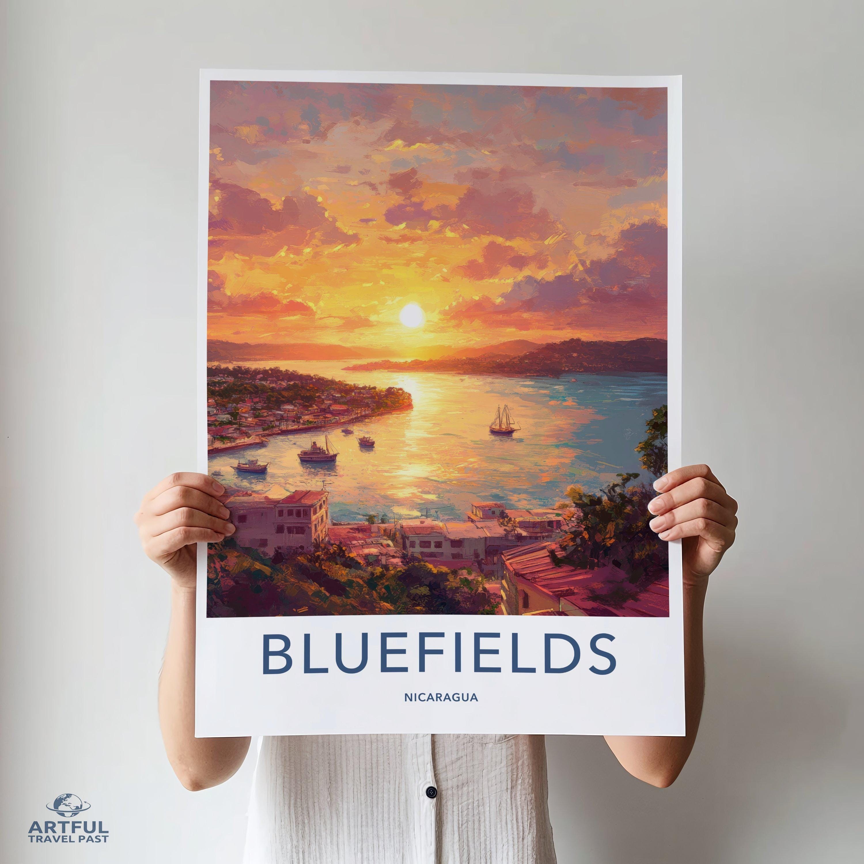 Bluefields Poster - Nicaragua Wall Art
