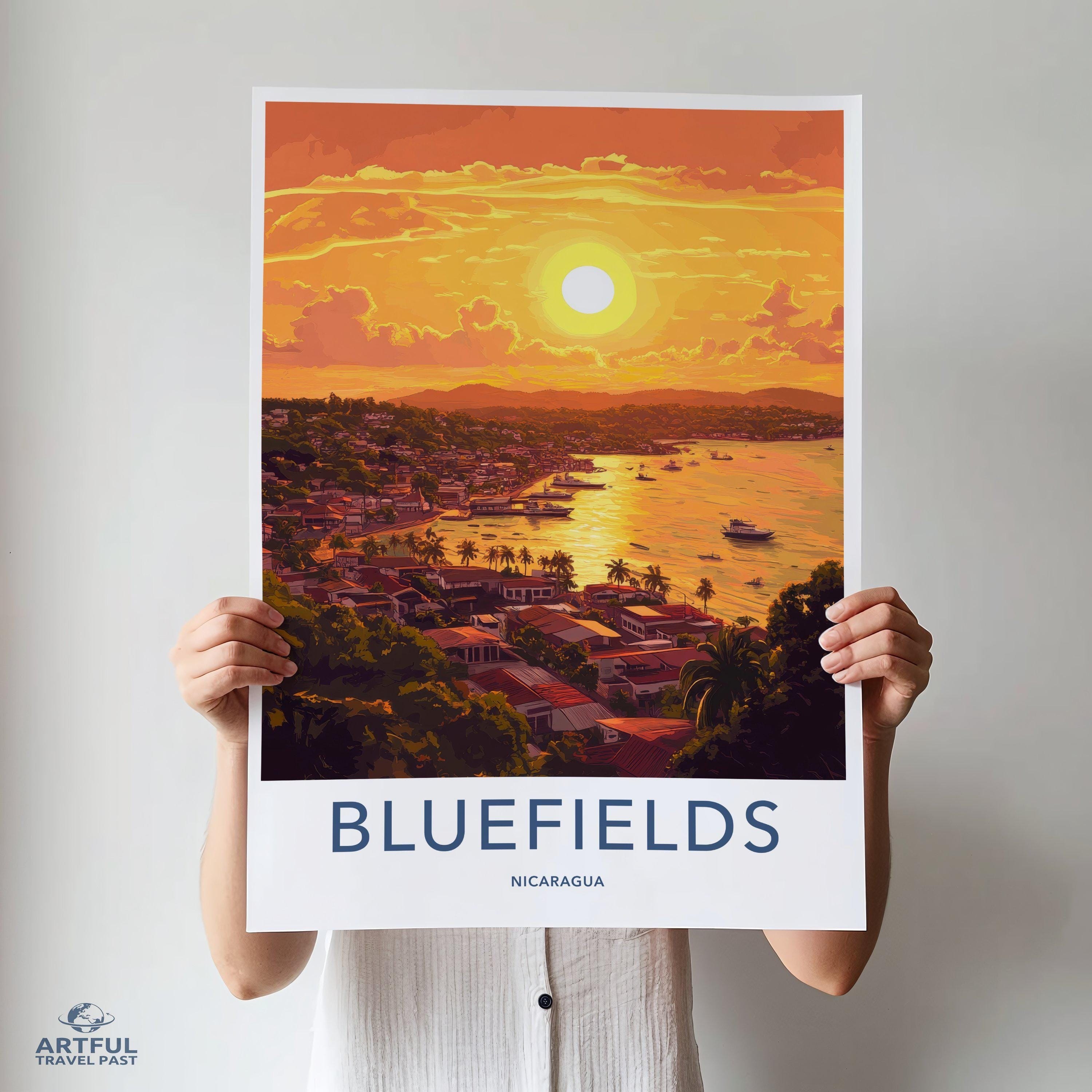 Bluefields Poster - Nicaragua Wall Art