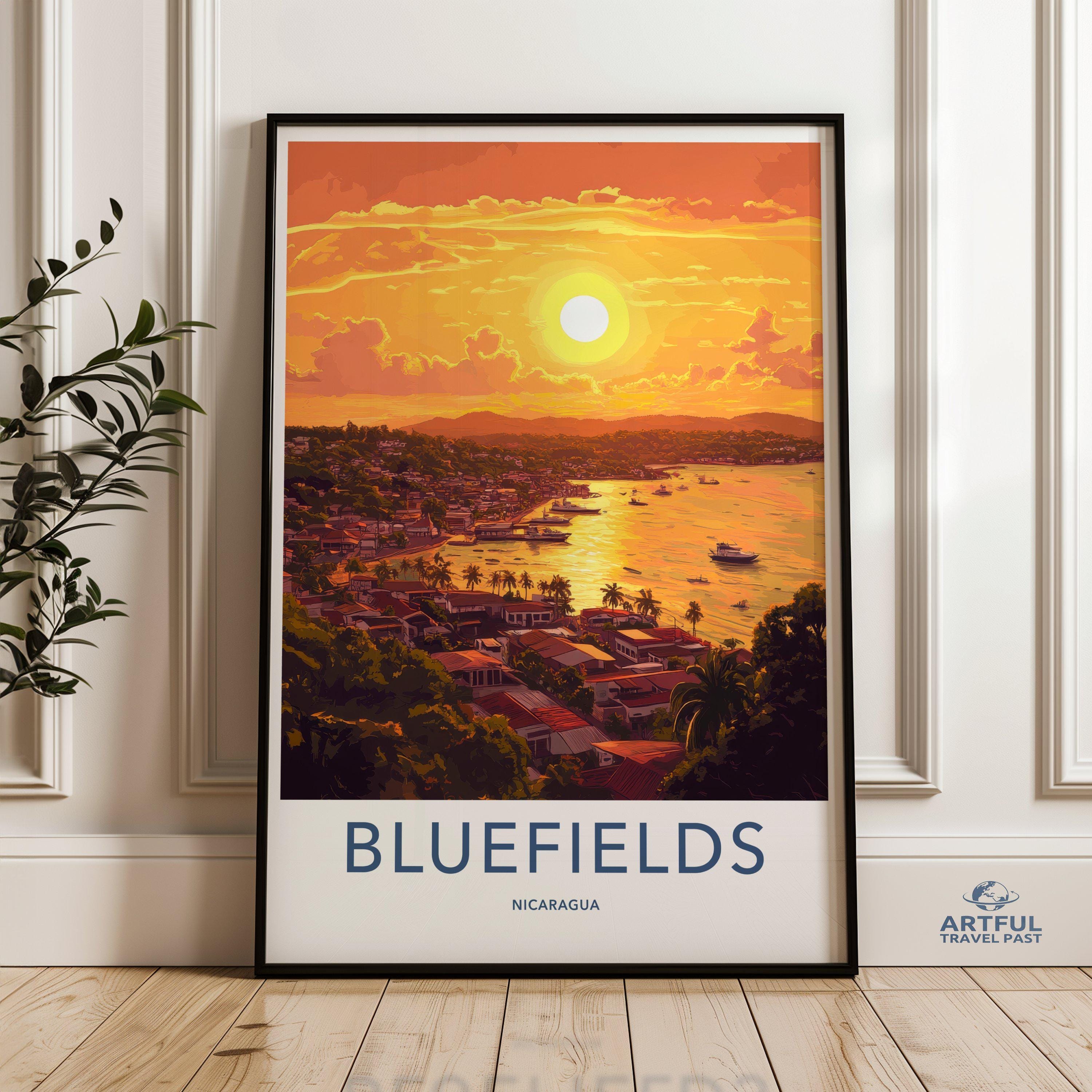 Bluefields Poster - Nicaragua Wall Art