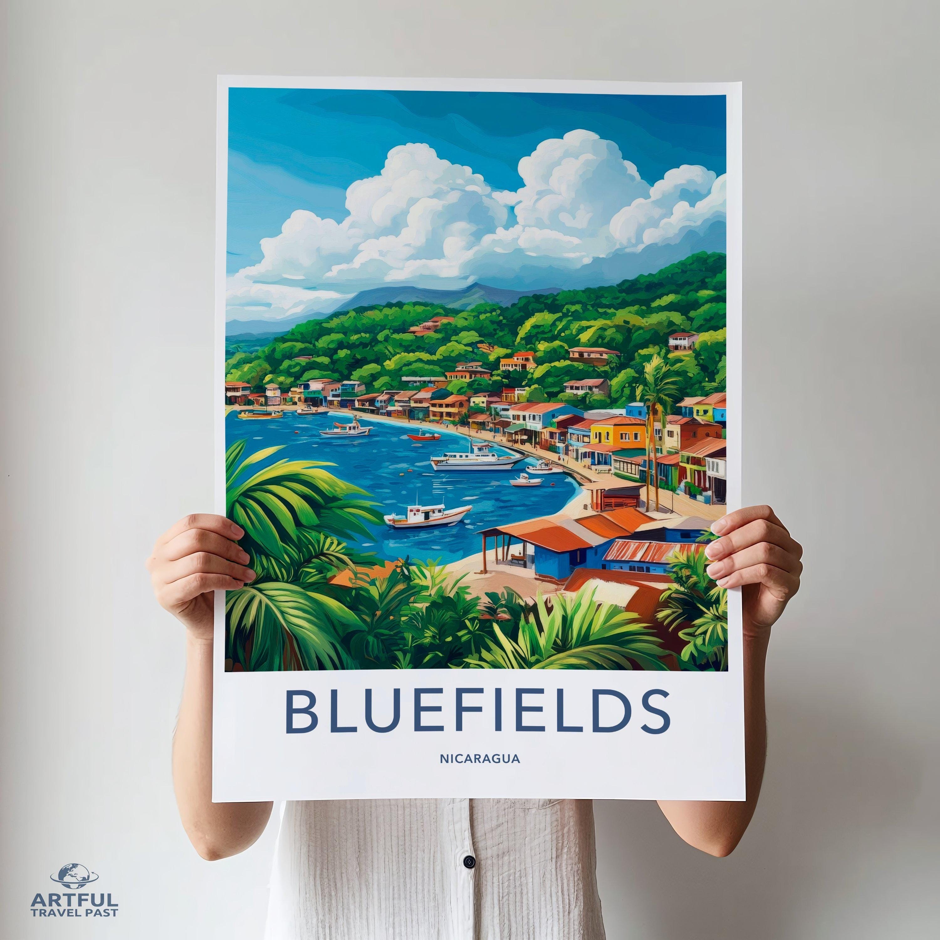 Bluefields Poster - Nicaragua Wall Art