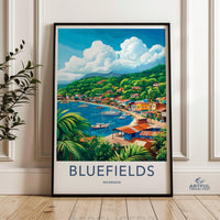 Bluefields Poster - Nicaragua Wall Art