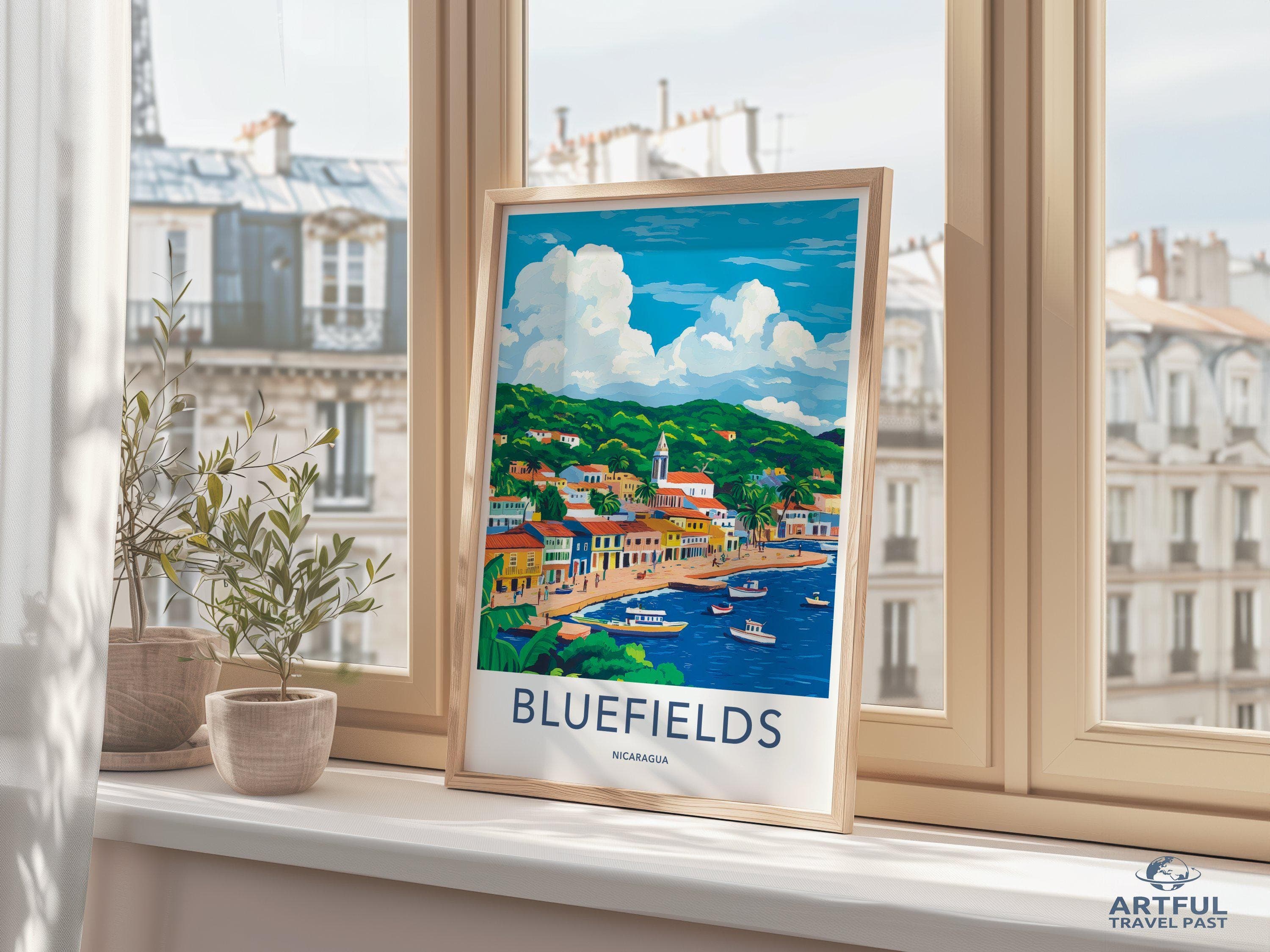 Bluefields Poster - Nicaragua Wall Art