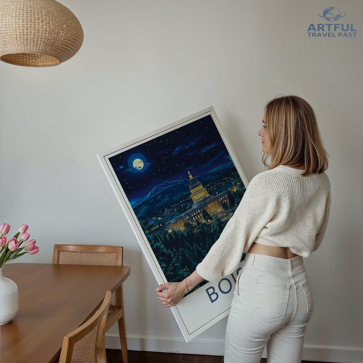 Boise Poster | Idaho Wall Art | America Decor