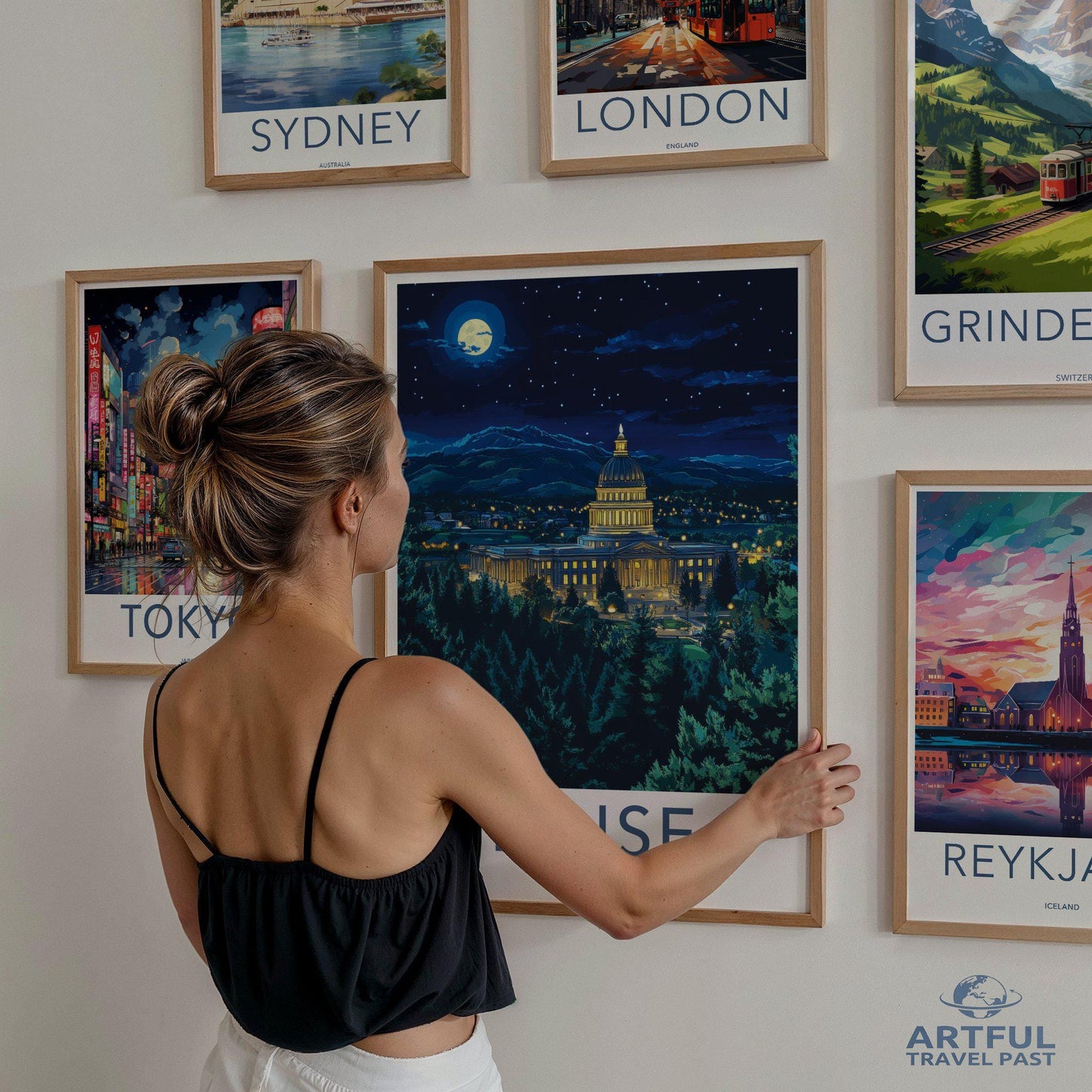 Boise Poster | Idaho Wall Art | America Decor