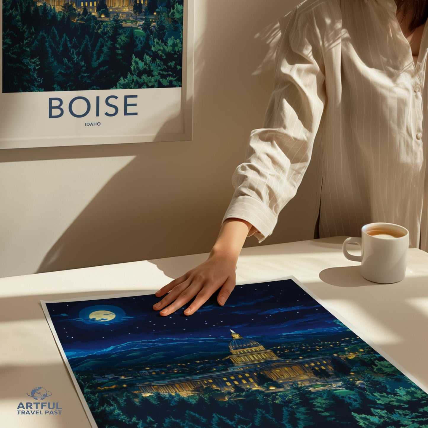 Boise Poster | Idaho Wall Art | America Decor