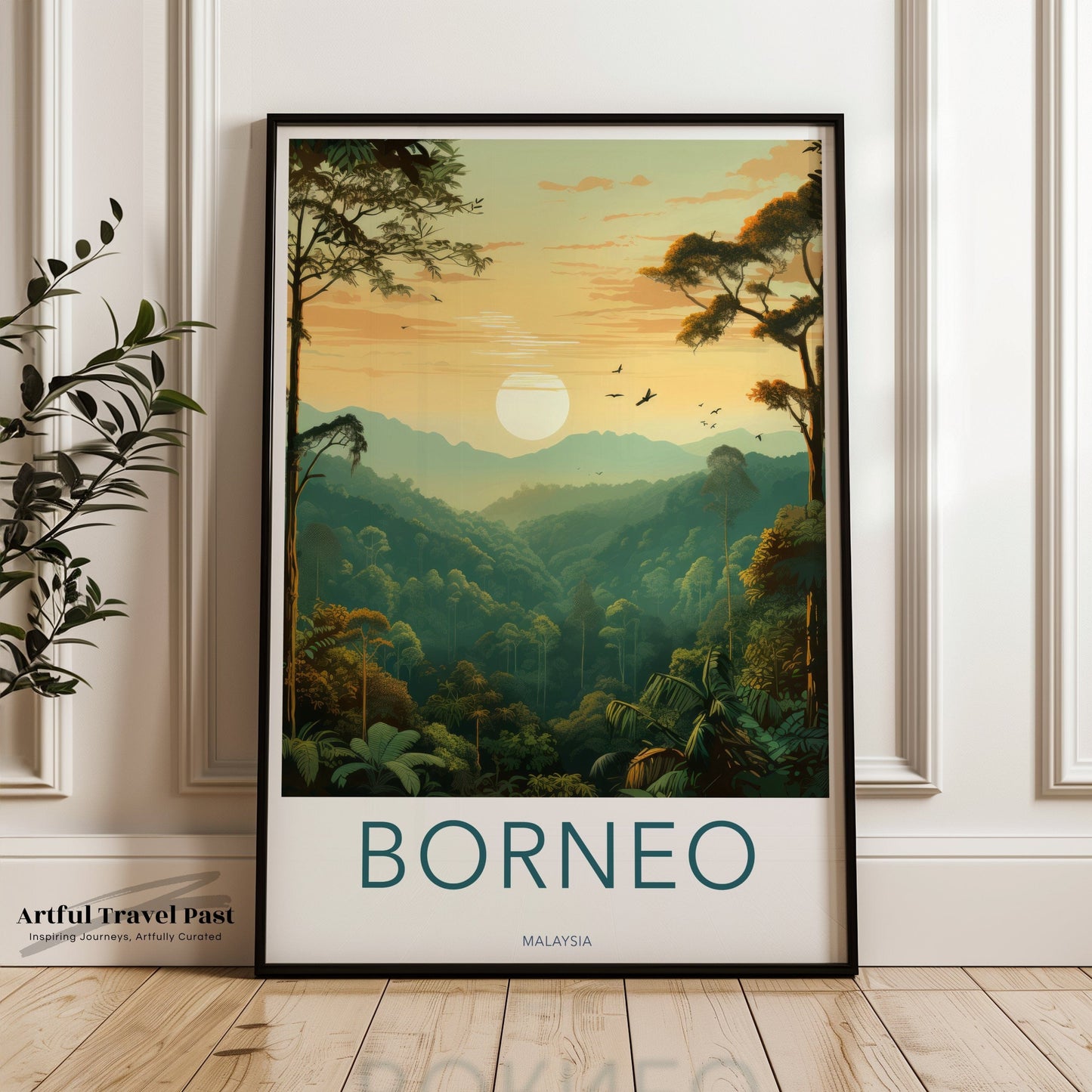 Borneo Rainforest Poster | Malaysia Wall Art