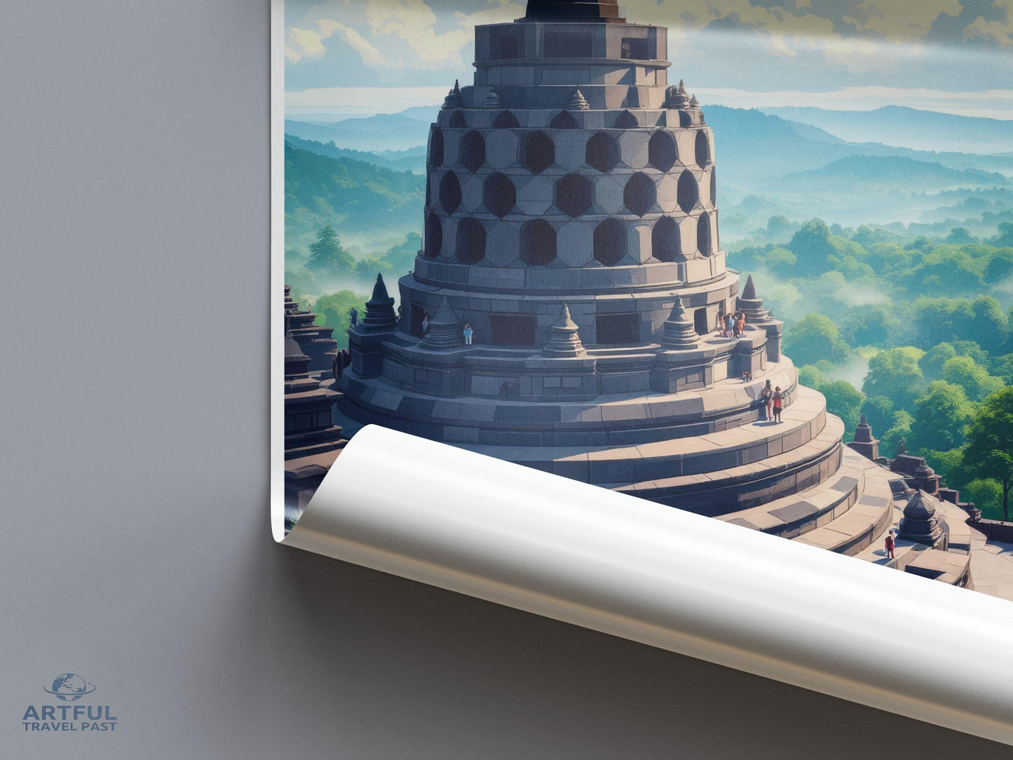 Borobudur Poster - Indonesia Wall Art
