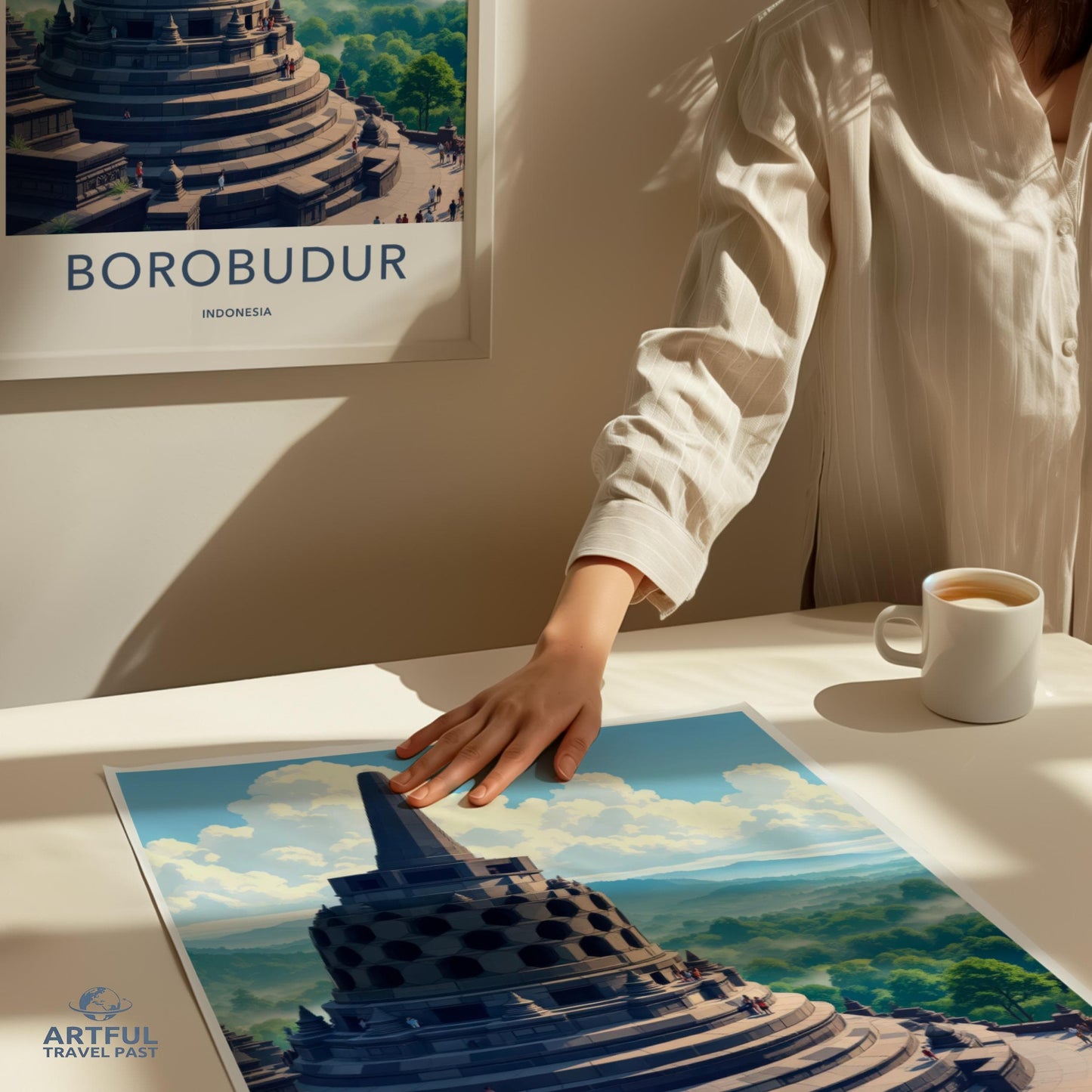 Borobudur Poster - Indonesia Wall Art