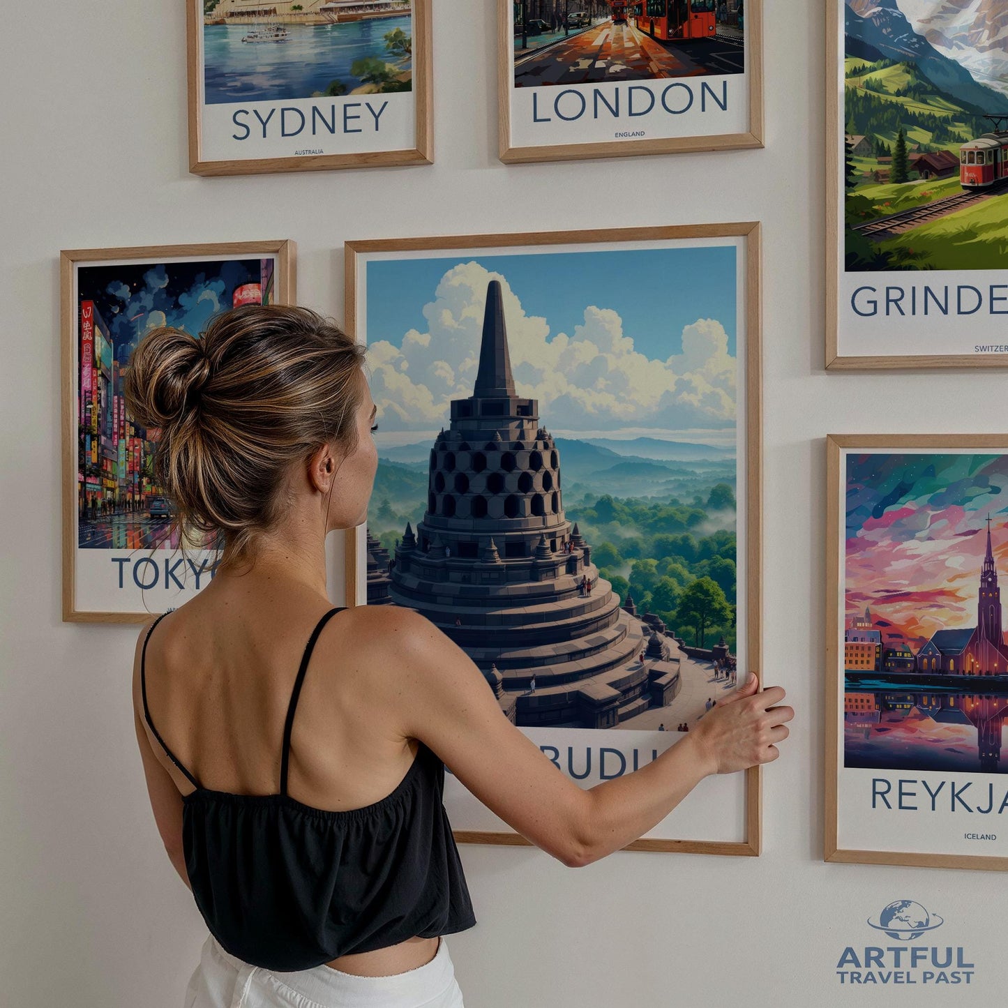 Borobudur Poster - Indonesia Wall Art