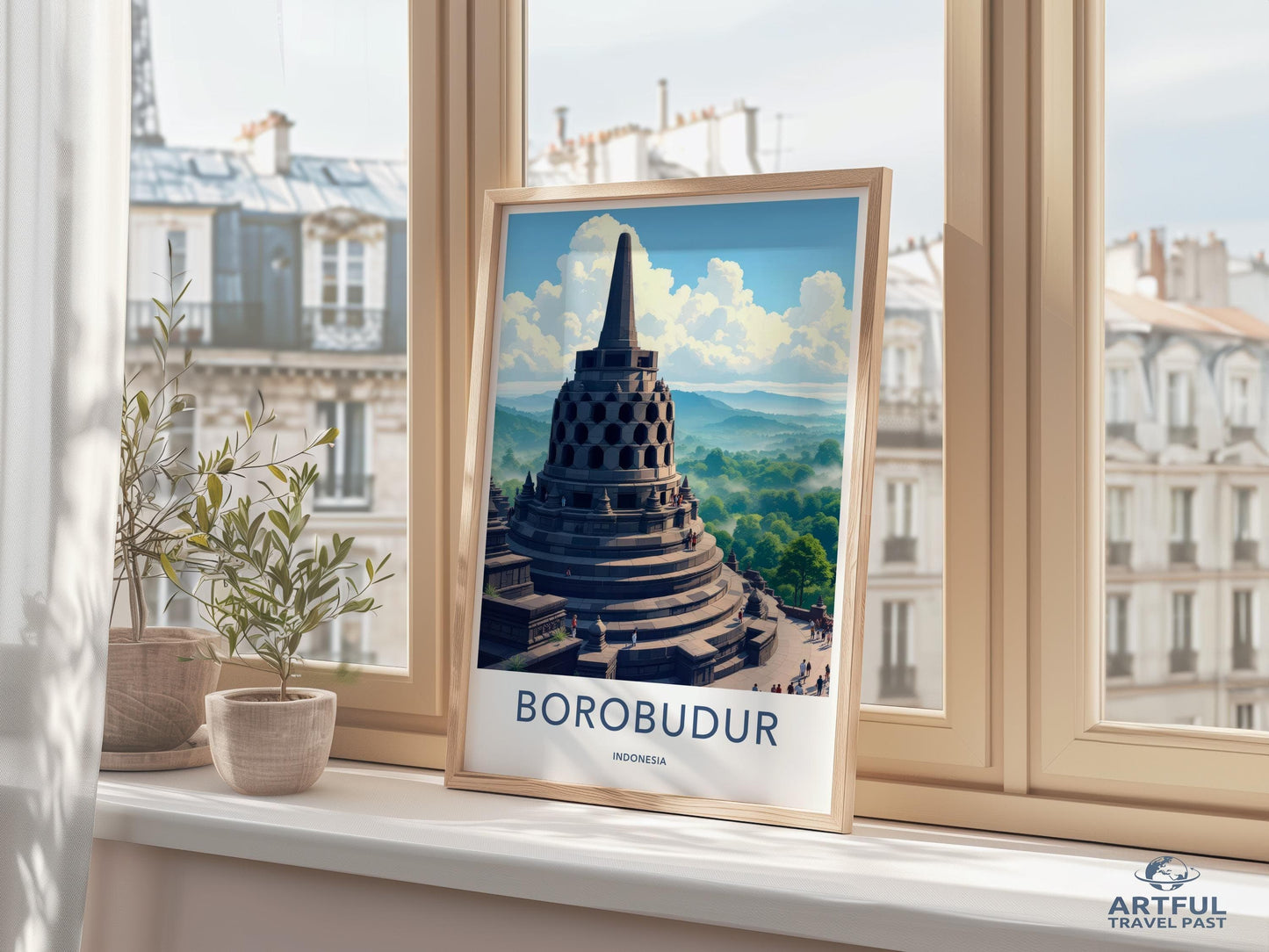 Borobudur Poster - Indonesia Wall Art