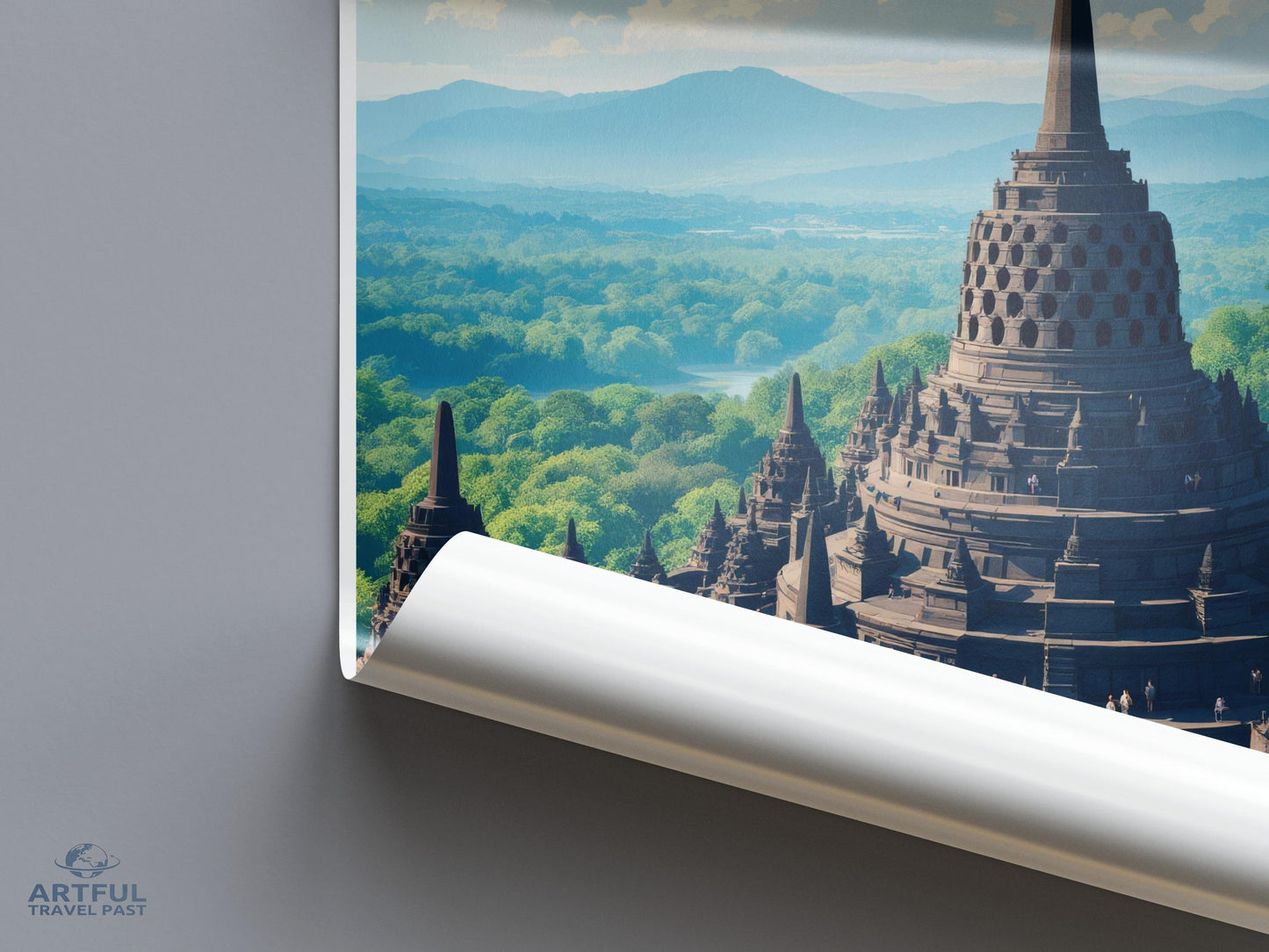 Borobudur Poster - Indonesia Wall Art