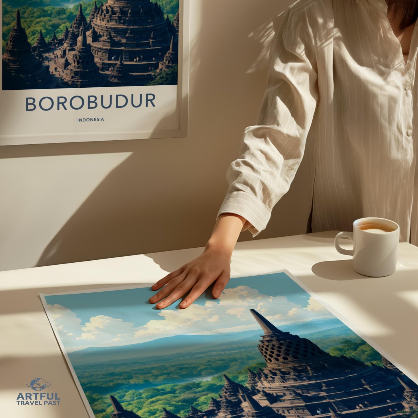 Borobudur Poster - Indonesia Wall Art