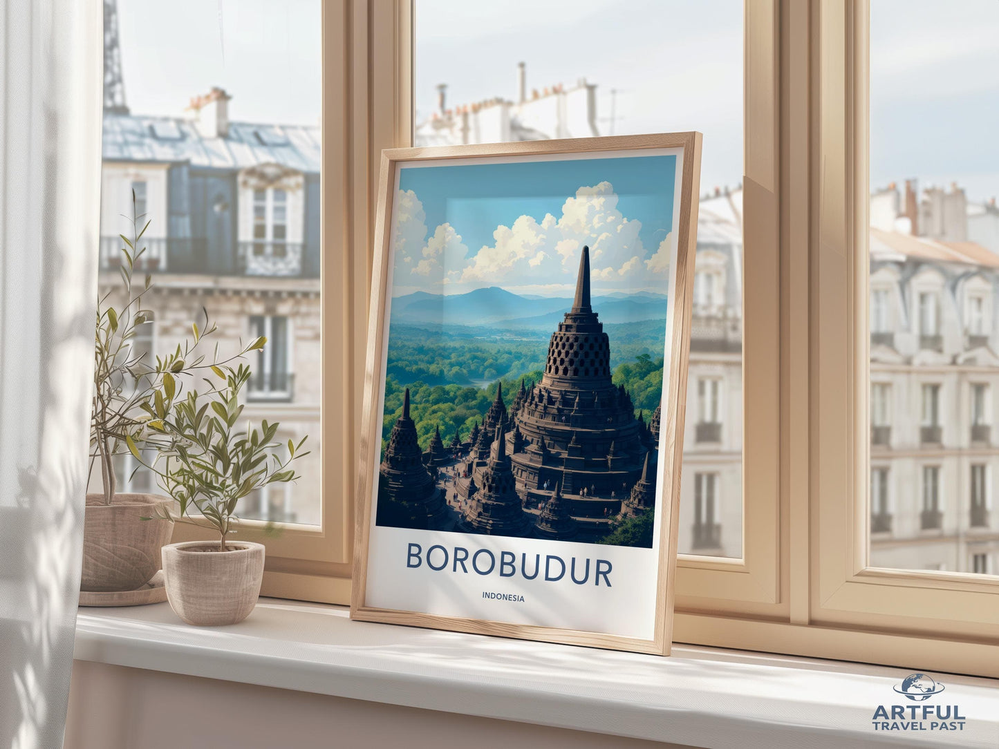 Borobudur Poster - Indonesia Wall Art