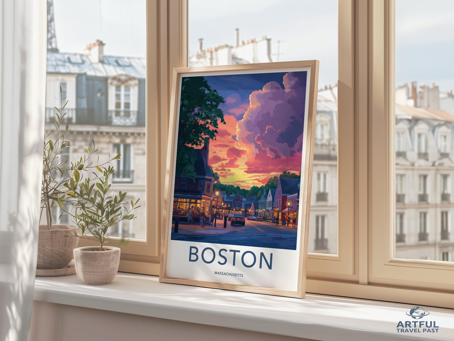 Boston Poster - Massachusetts Wall Art
