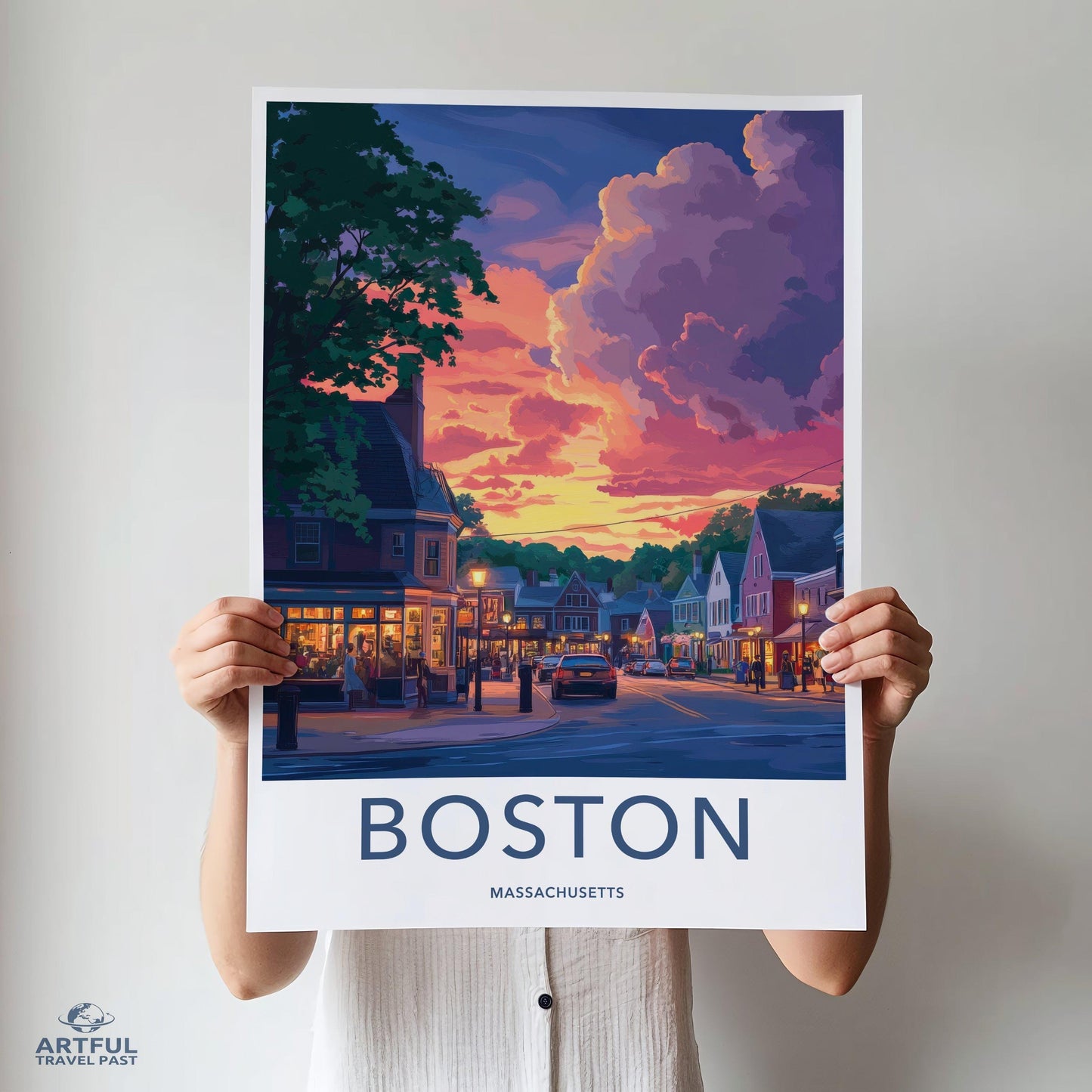 Boston Poster - Massachusetts Wall Art