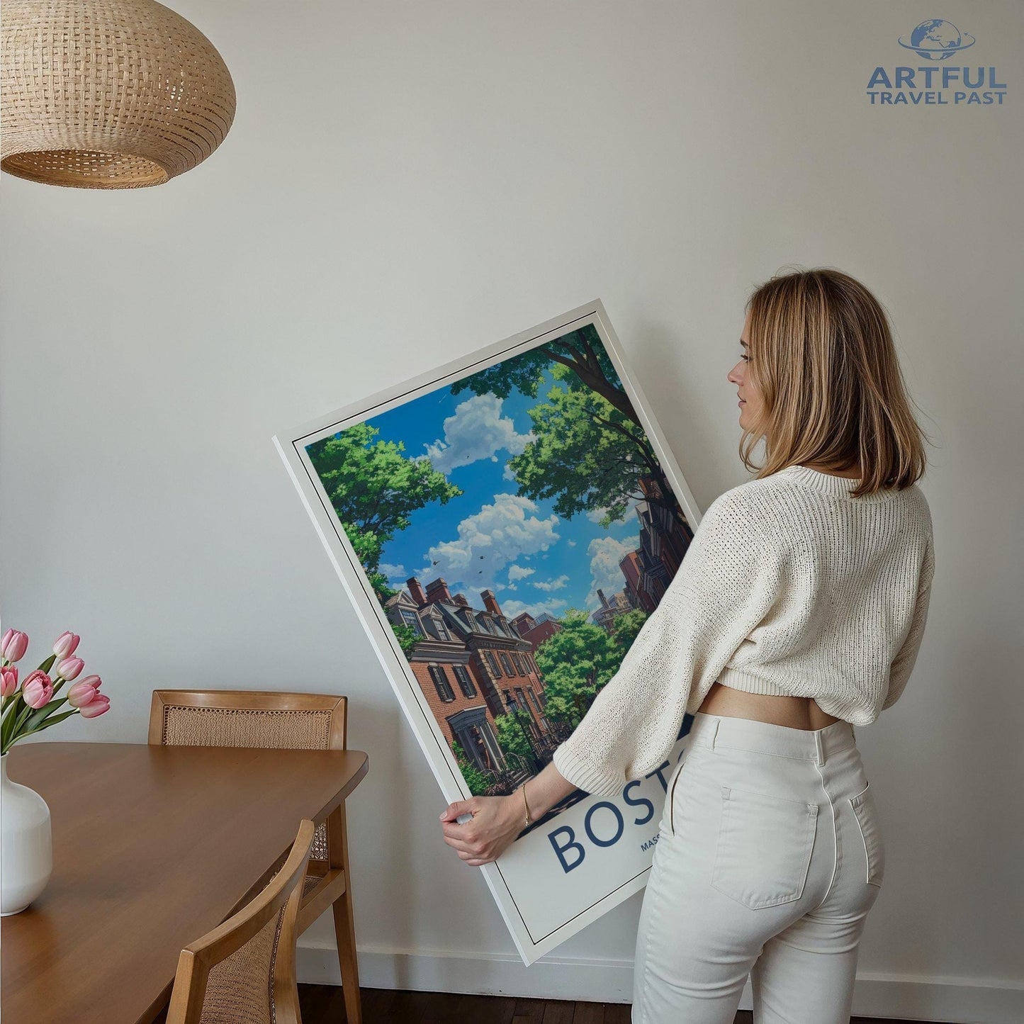 Boston Poster | Massachusetts Wall Art | America Decor