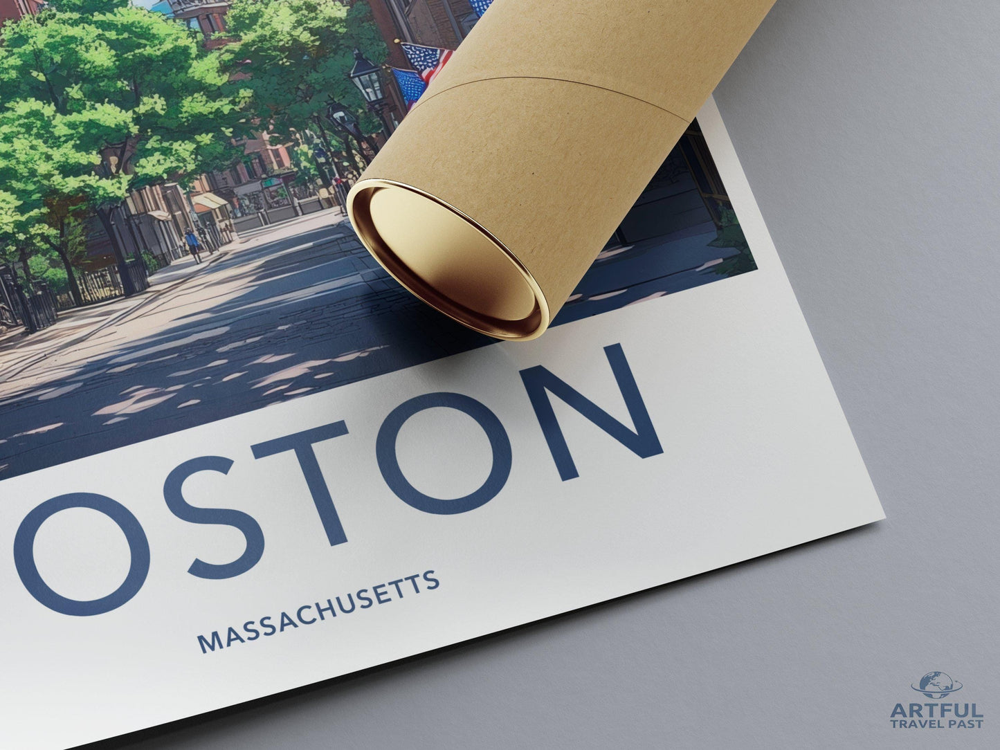 Boston Poster | Massachusetts Wall Art | America Decor