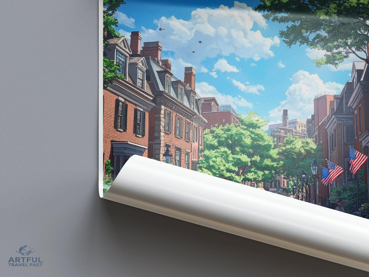 Boston Poster | Massachusetts Wall Art | America Decor
