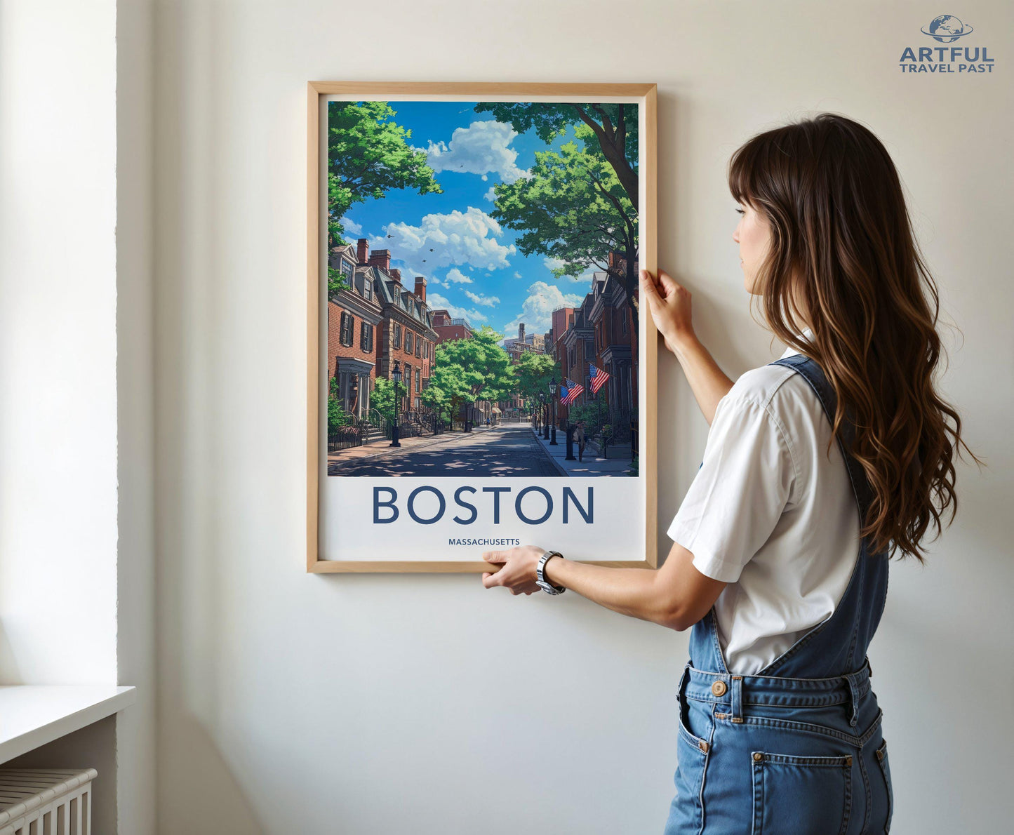 Boston Poster | Massachusetts Wall Art | America Decor