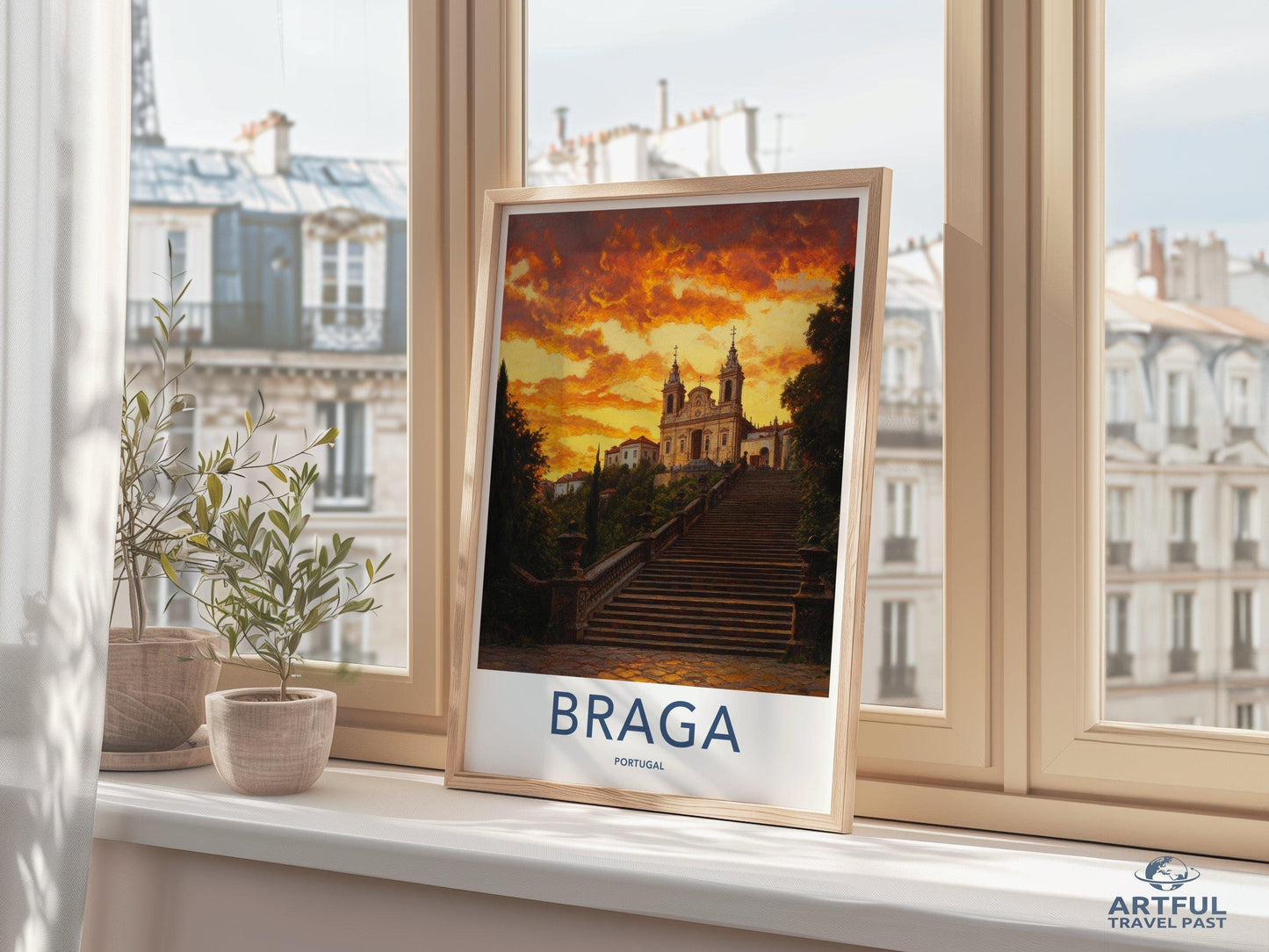 Braga Poster | Portugal Wall Art | Europe Decor
