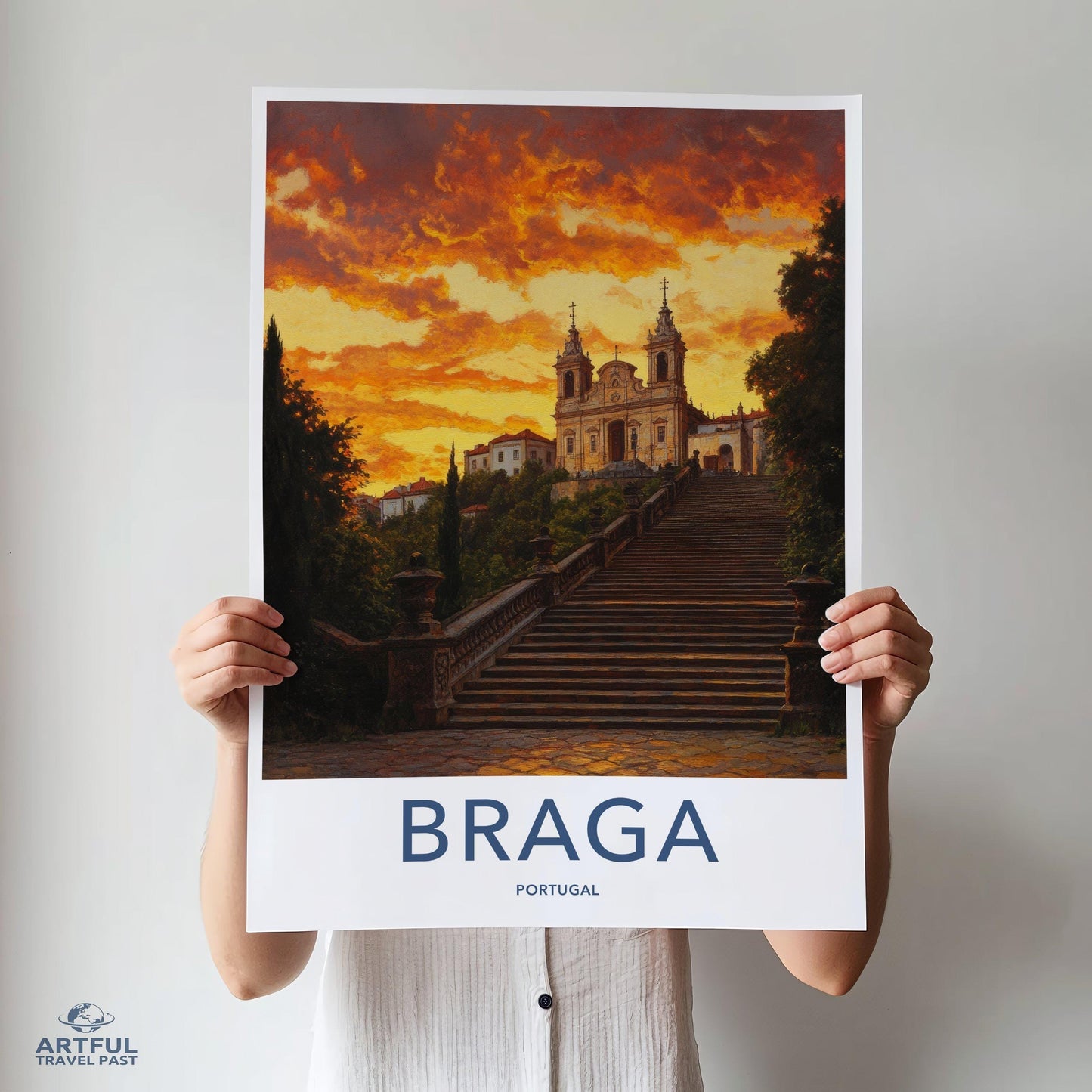 Braga Poster | Portugal Wall Art | Europe Decor