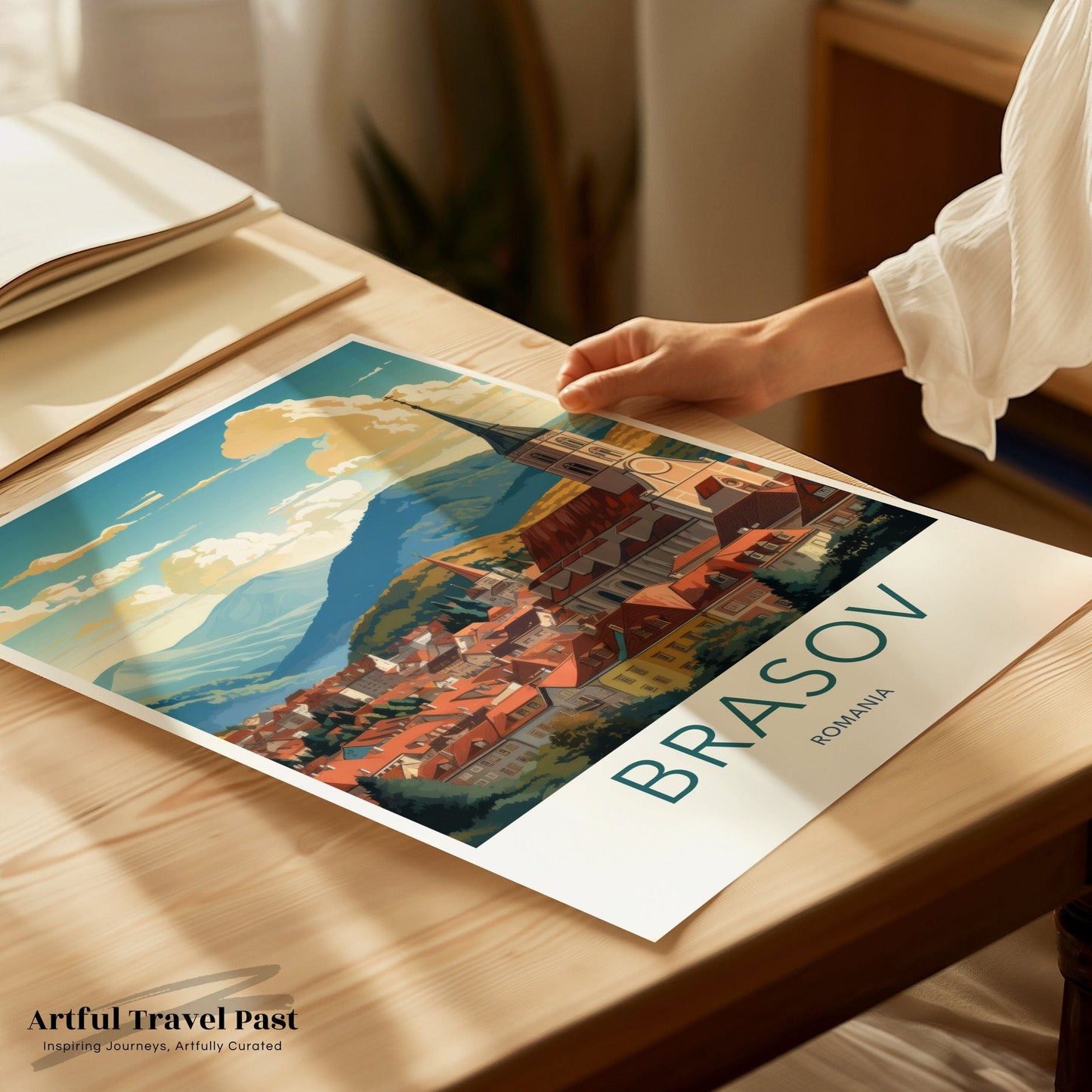 Brasov Poster | Romania Wall Art | Eastern Europe Decor