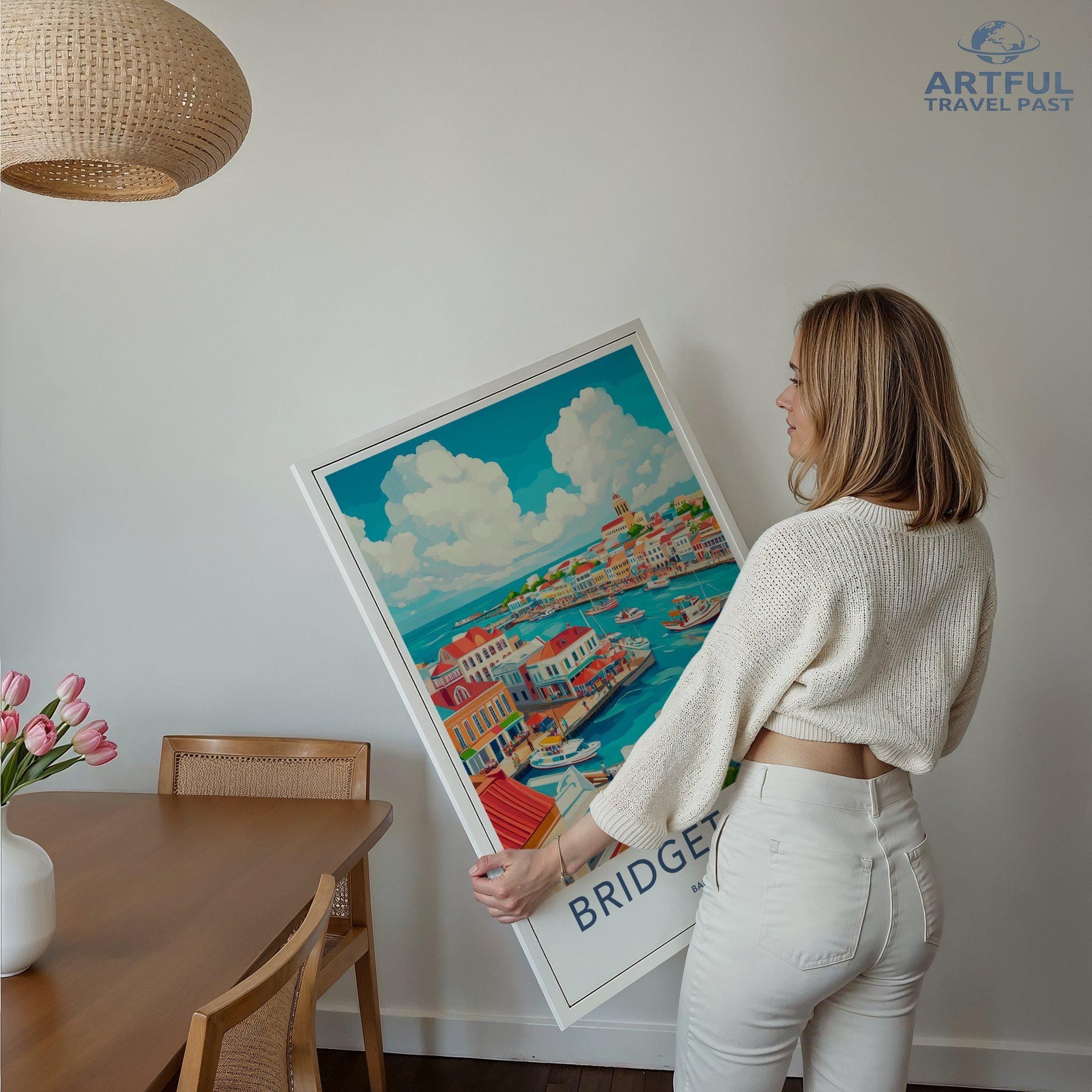 Bridgetown Poster - Barbados Wall Art