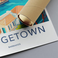 Bridgetown Poster - Barbados Wall Art