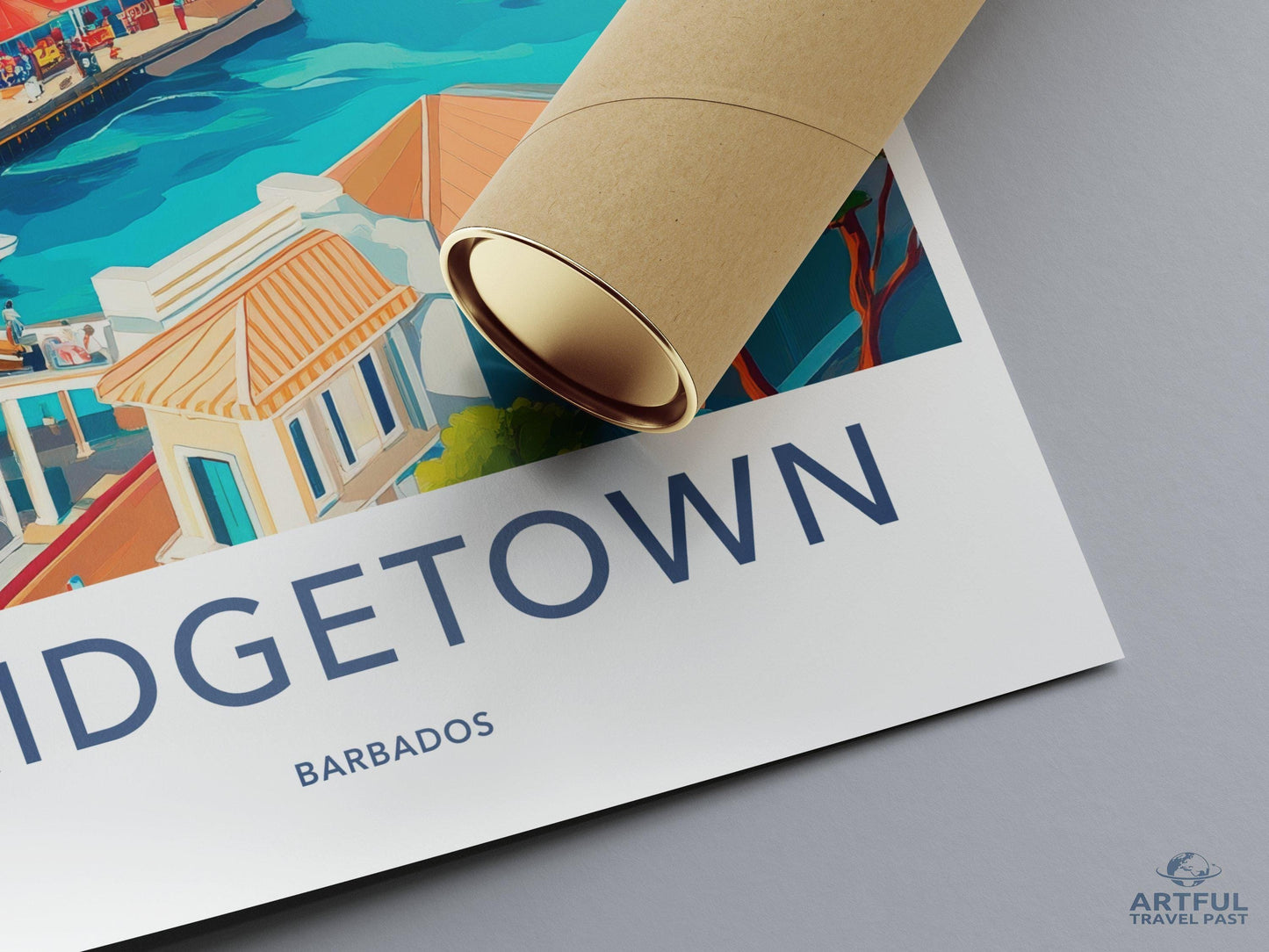 Bridgetown Poster - Barbados Wall Art