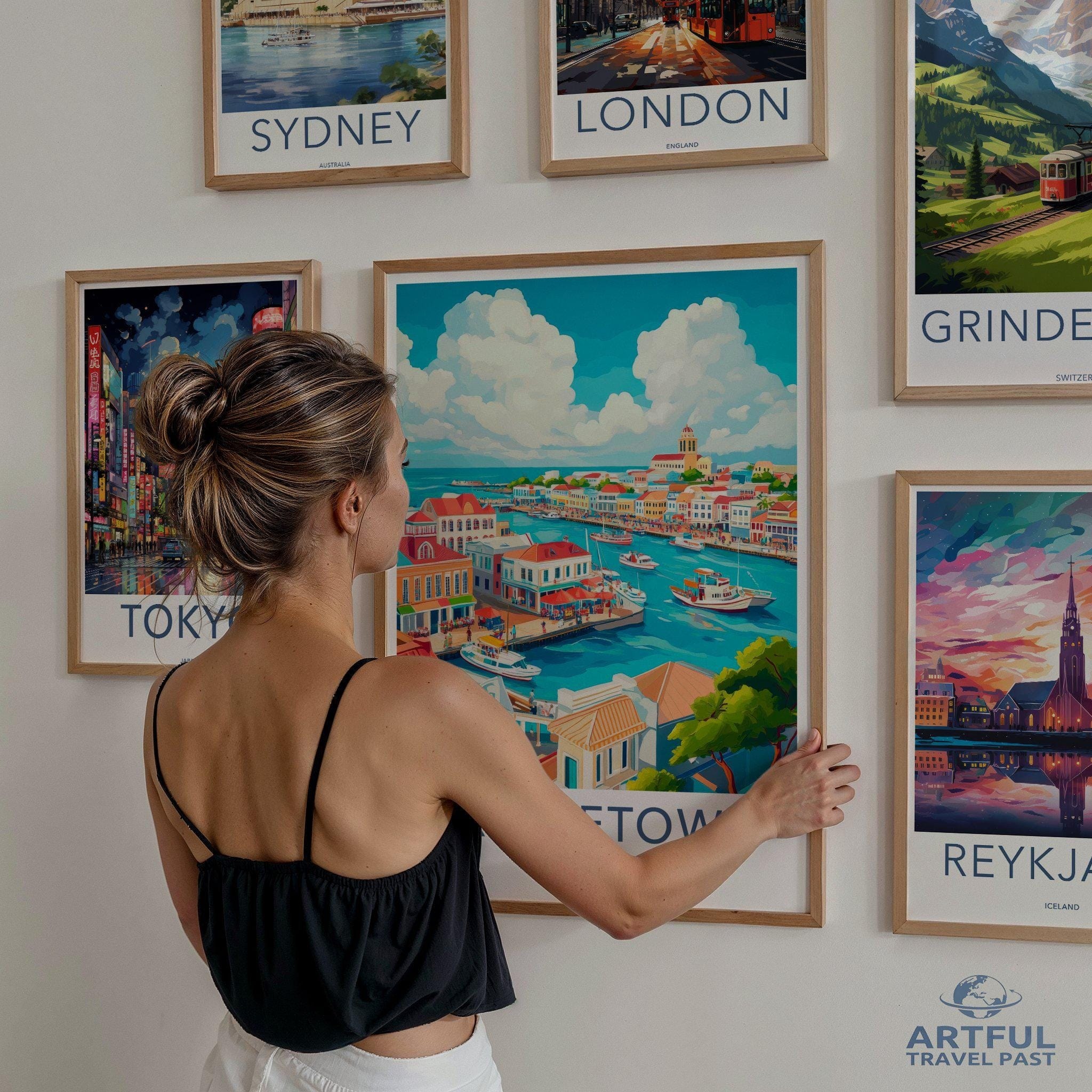 Bridgetown Poster - Barbados Wall Art