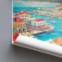 Bridgetown Poster - Barbados Wall Art