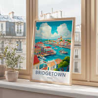 Bridgetown Poster - Barbados Wall Art