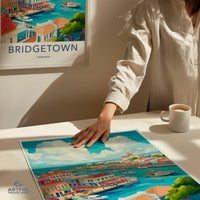 Bridgetown Poster - Barbados Wall Art