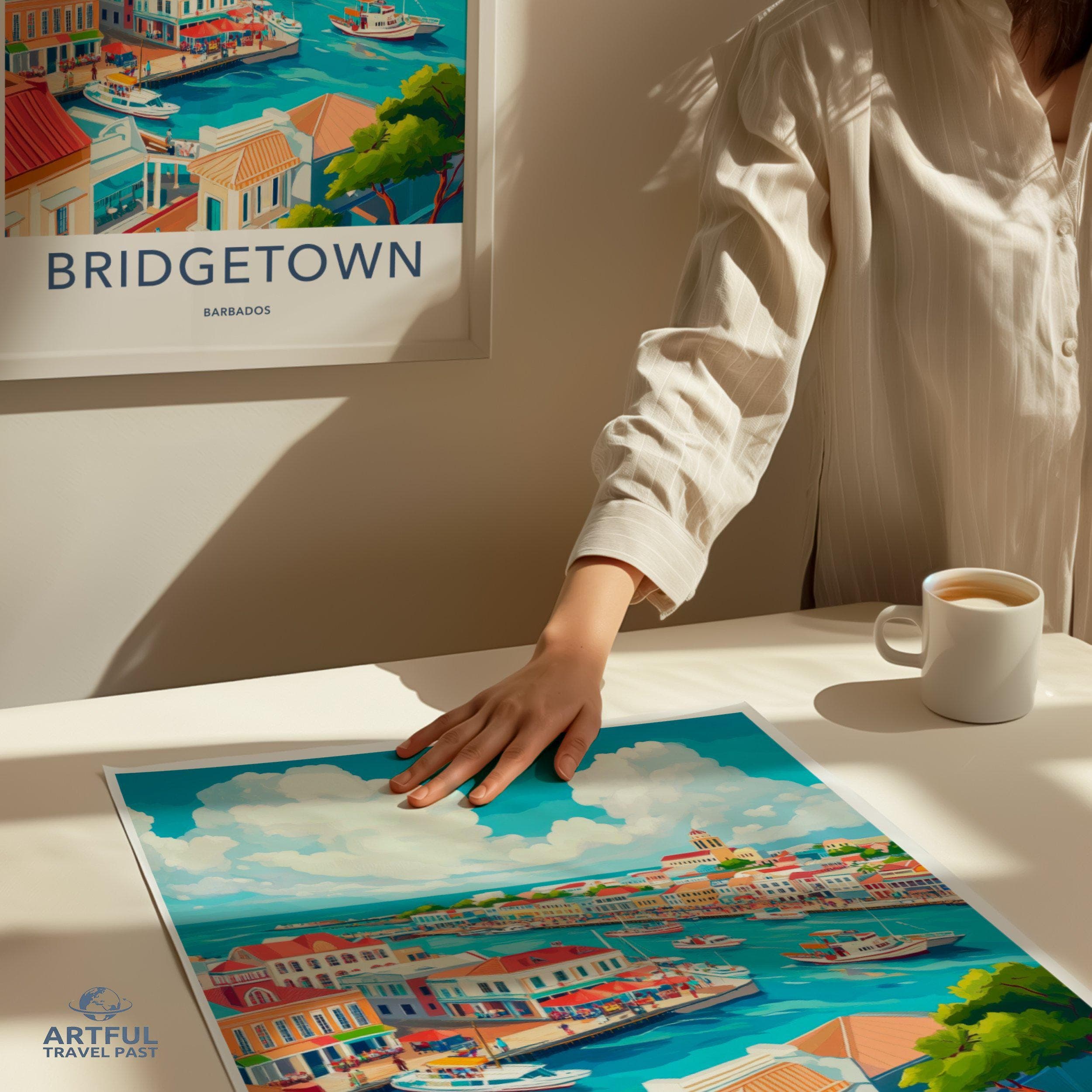 Bridgetown Poster - Barbados Wall Art